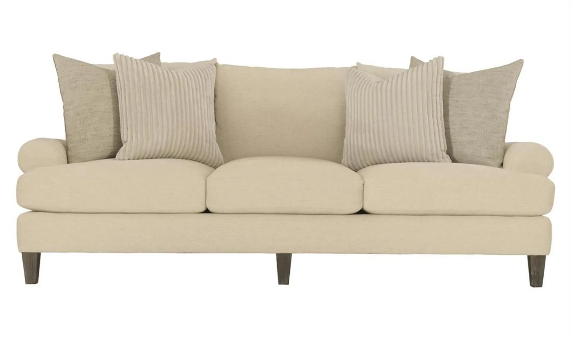 Bernhardt Isabella 3-Seater Fabric Sofa in Cream