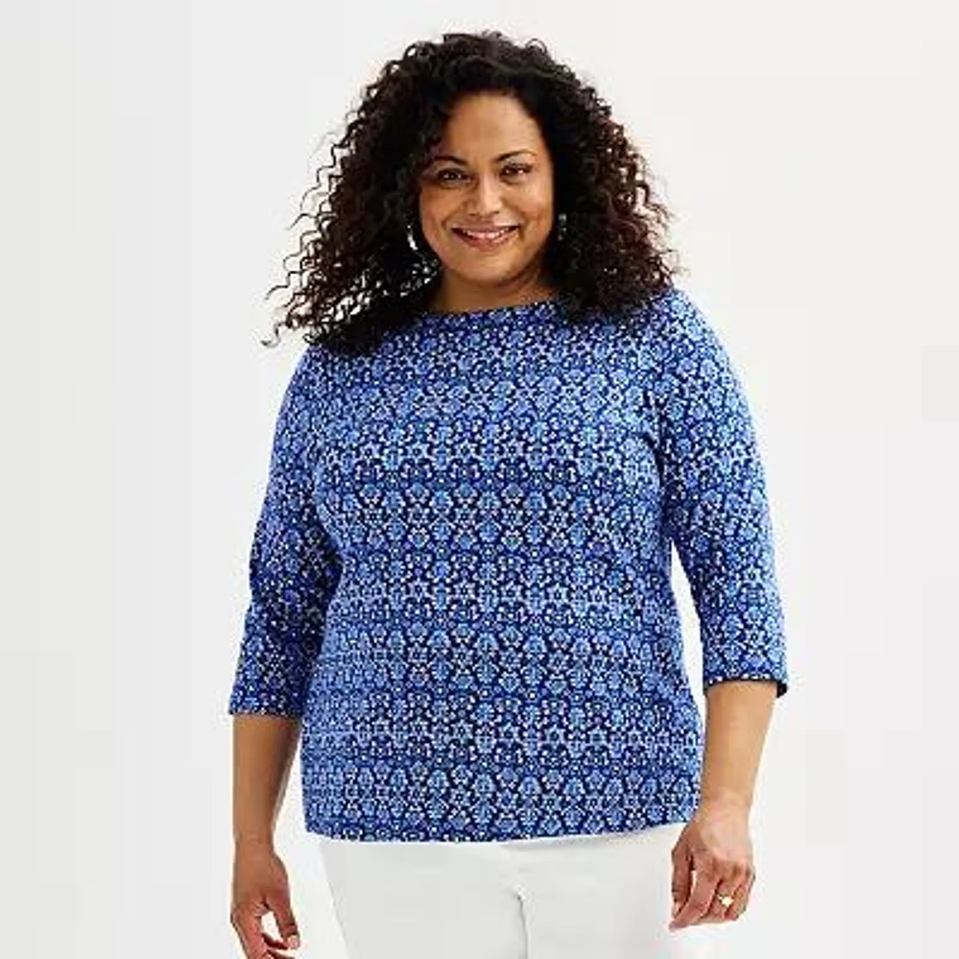 Plus Size Croft & Barrow® Boatneck Top