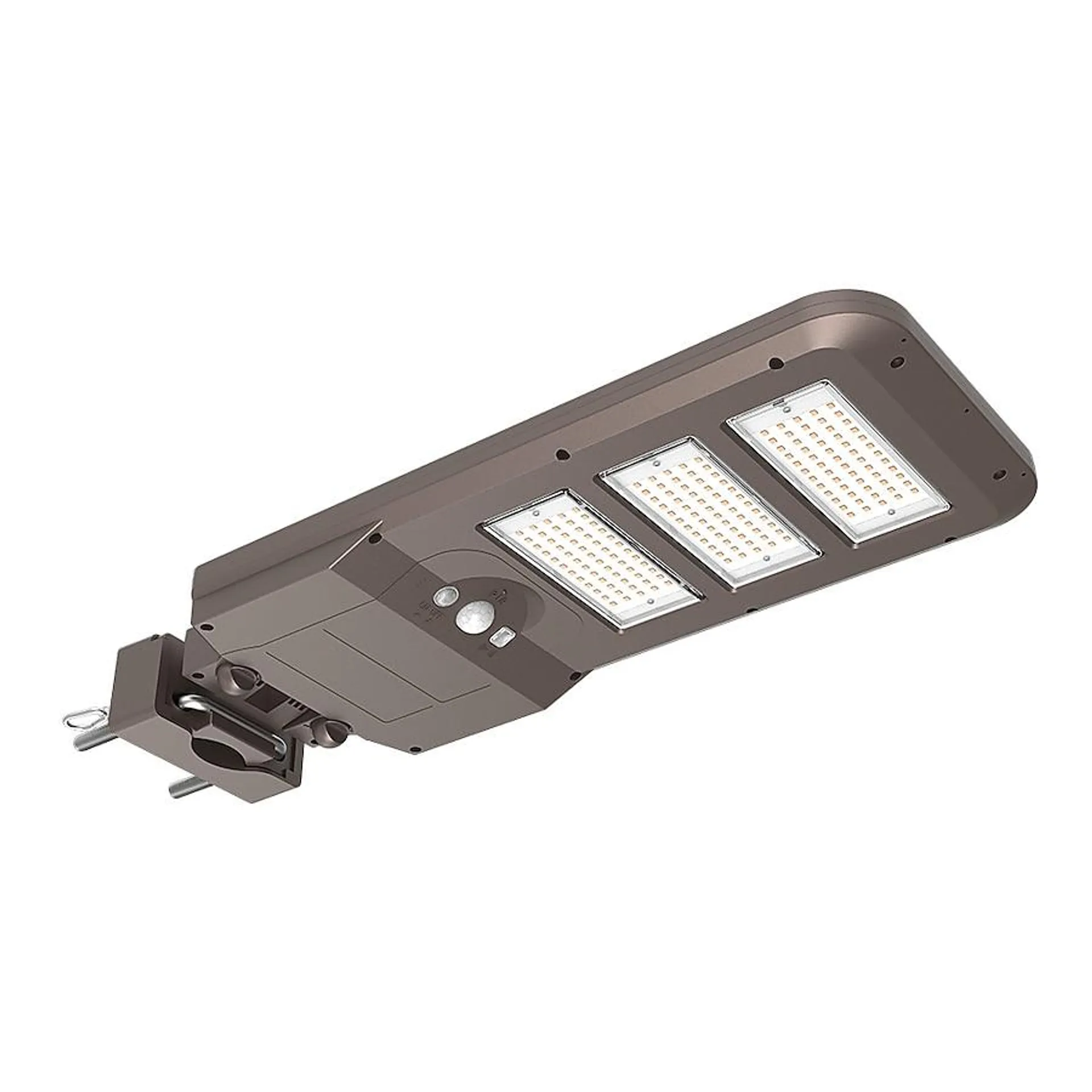 HALO SLST Series 4500-Lumen Bronze Line Voltage Bright White Solar LED Flood Light Motion Sensor