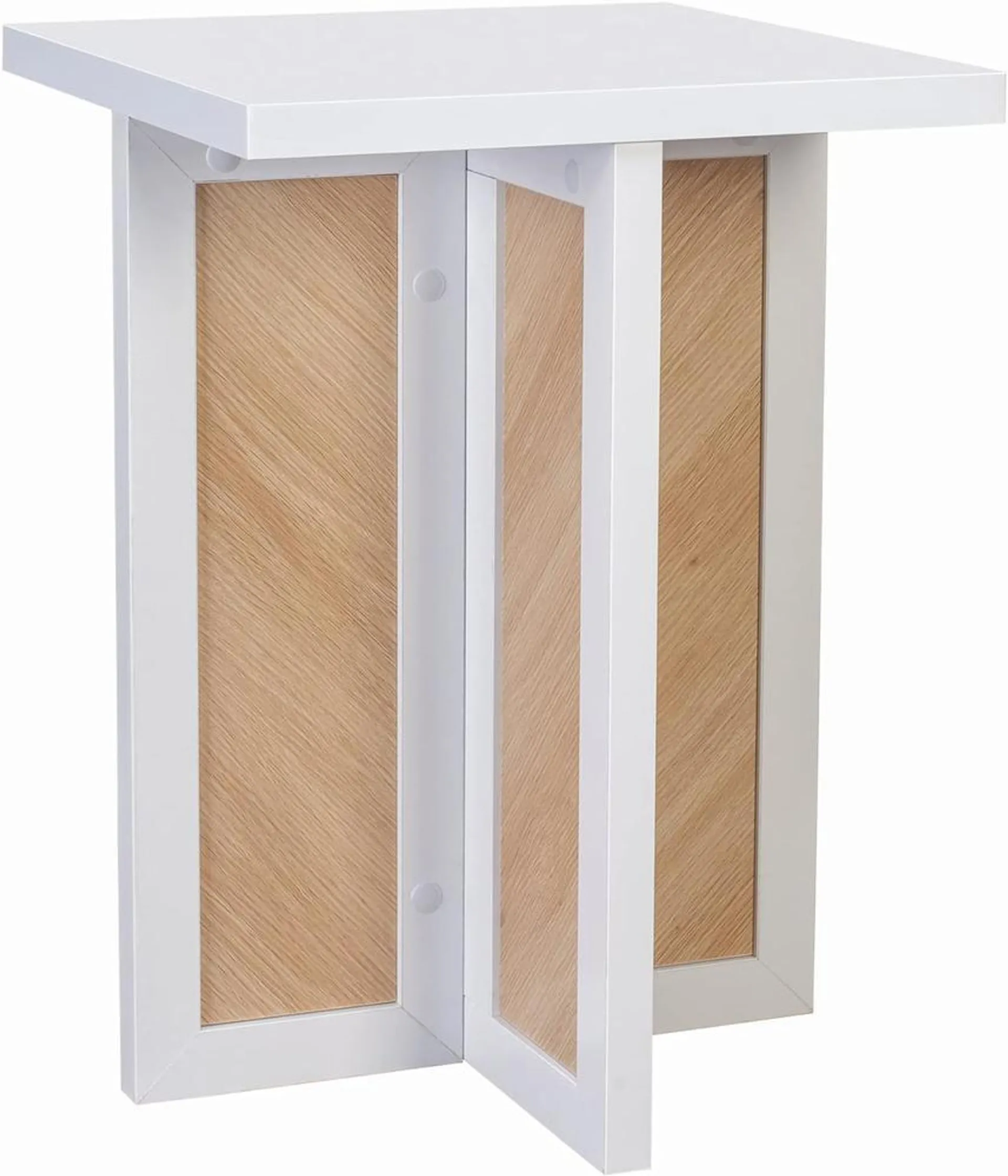 Decor Therapy™ Haven White Square Wood Accent End Table