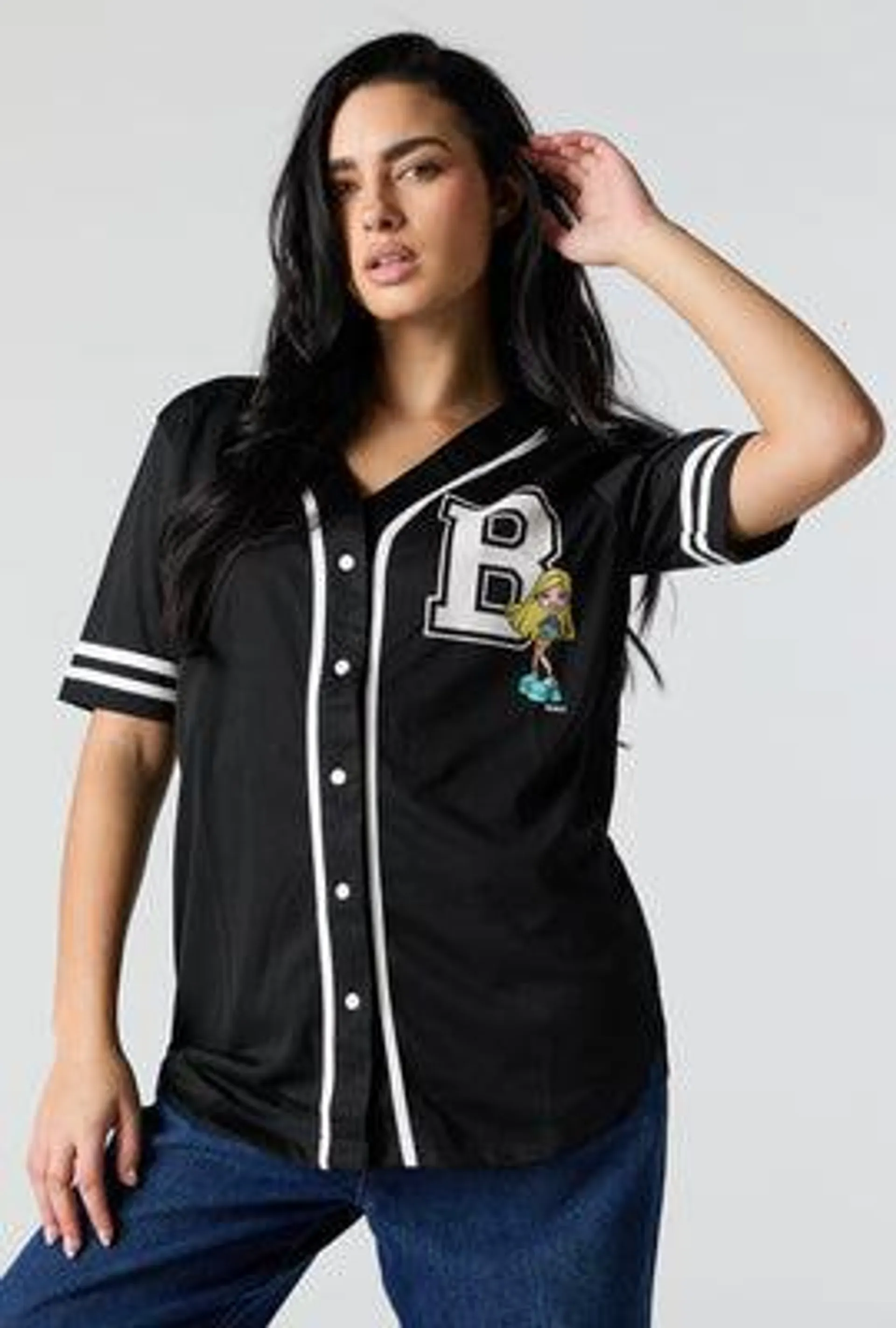 Bratz Graphic Mesh Baseball Jersey