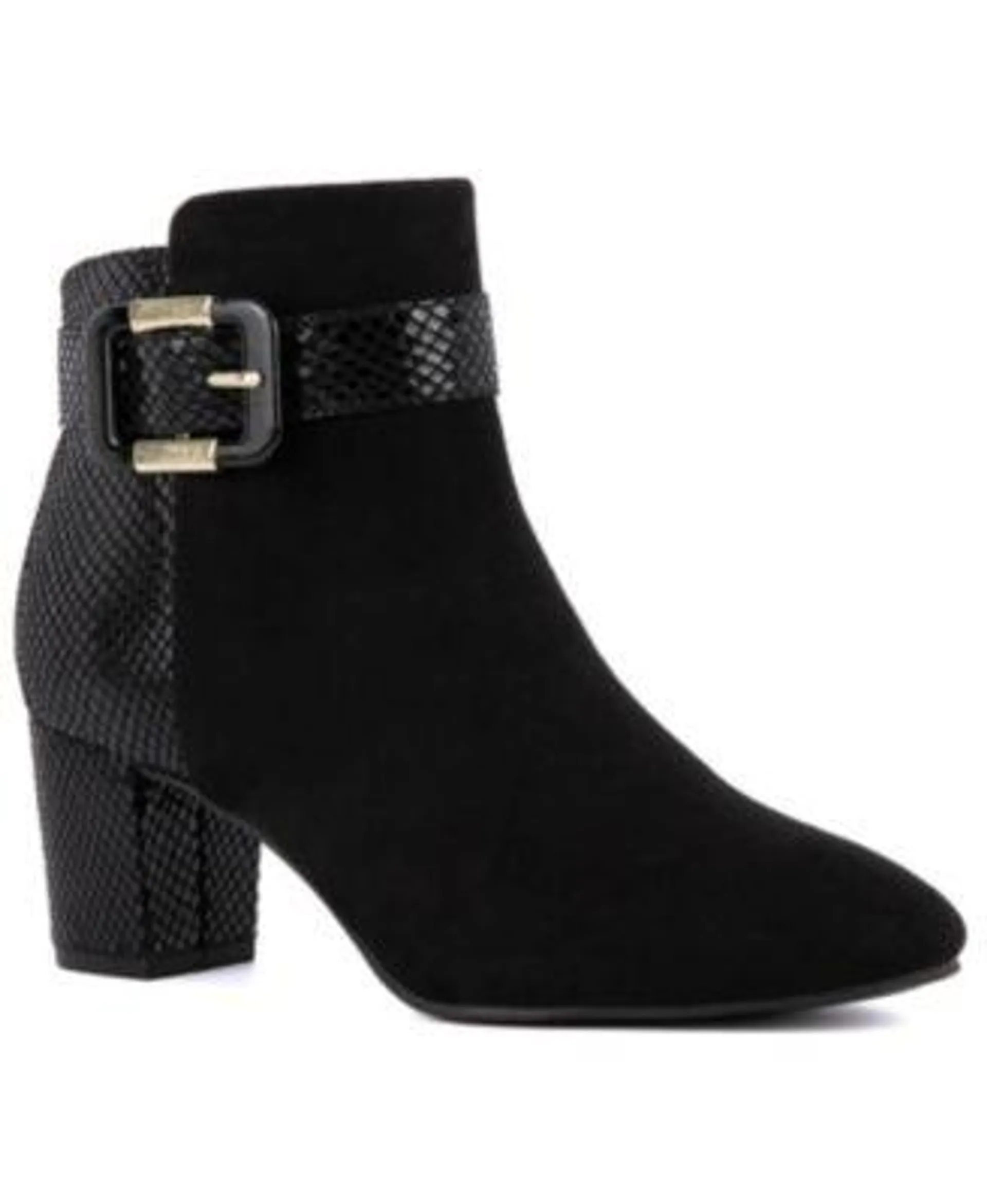 Women's Ivyy Buckle Block Heel Booties