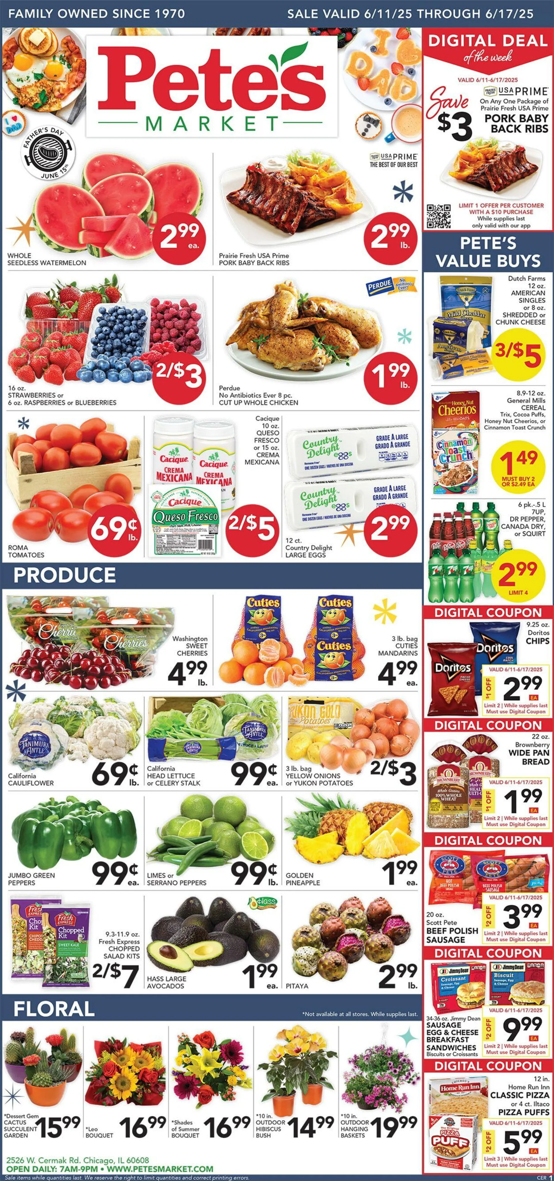 Weekly ad Pete's Fresh Market Current weekly ad from June 11 to June 17 2025 - Page 1
