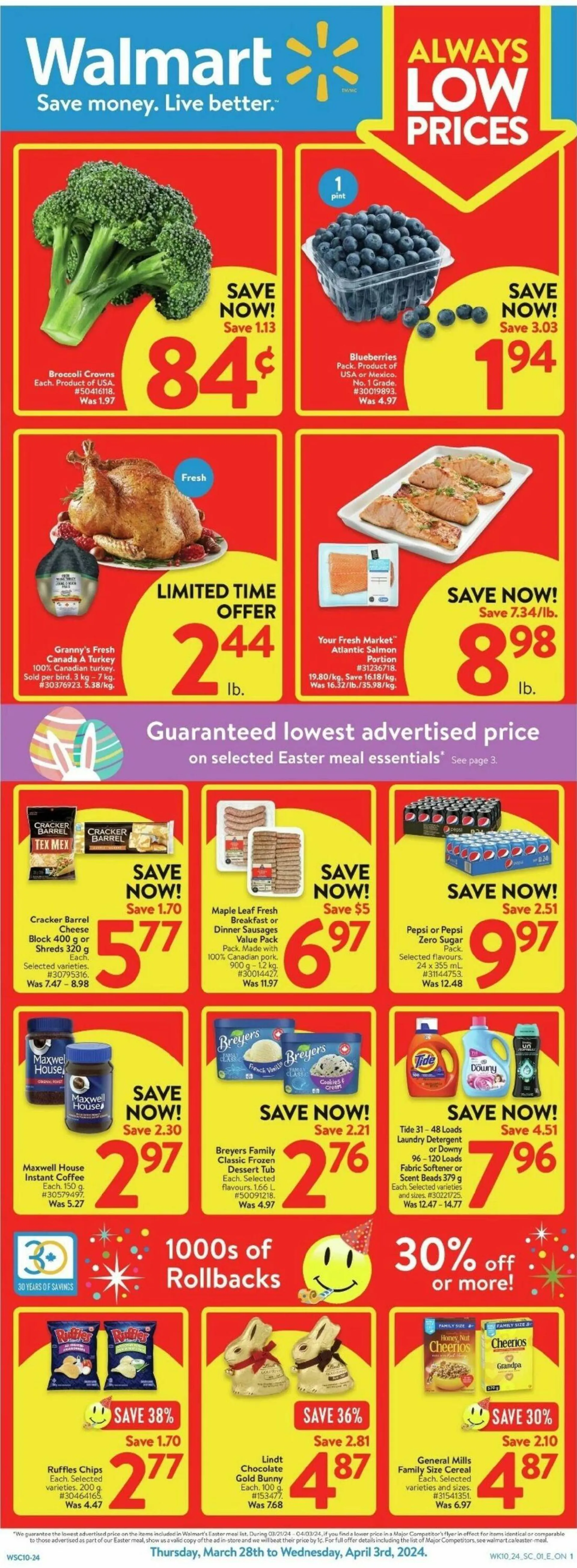 Weekly ad Walmart Current weekly ad from March 28 to May 3 2024 - Page 1