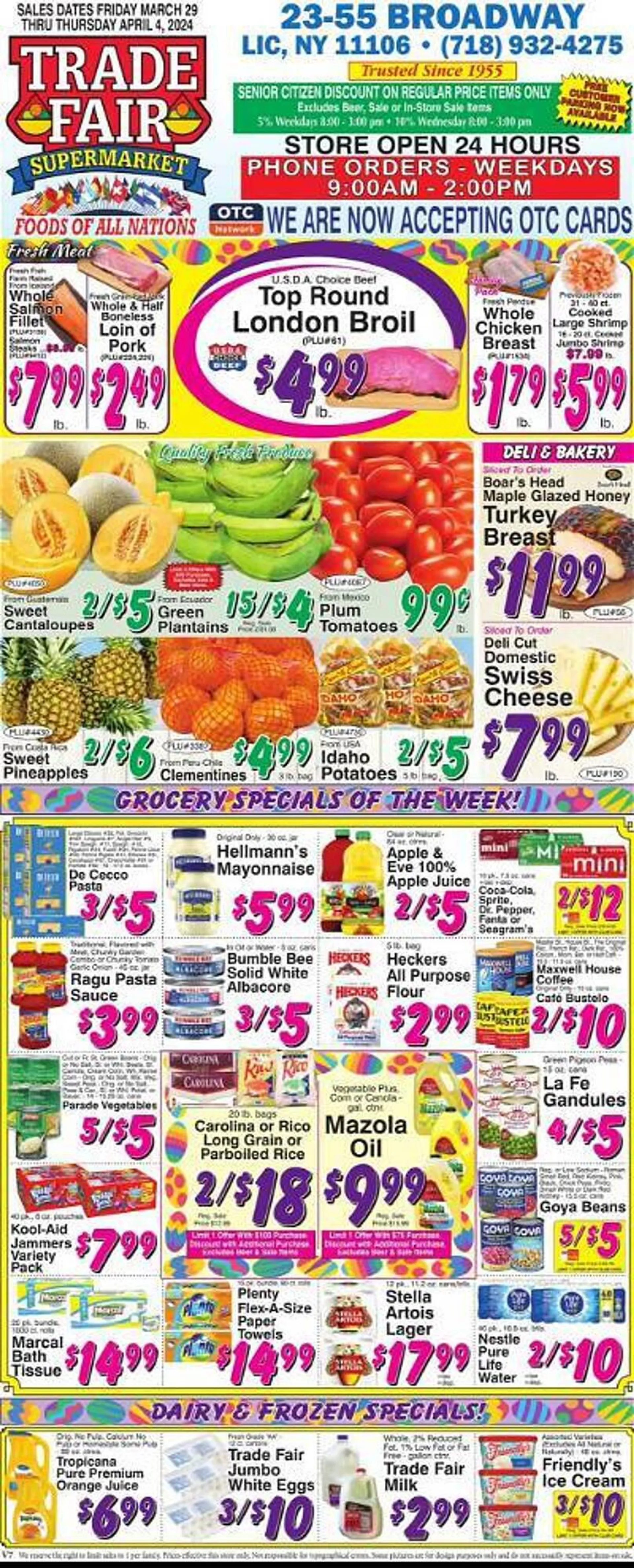 Weekly ad Trade Fair Supermarket Weekly Ad from March 29 to April 4 2024 - Page 