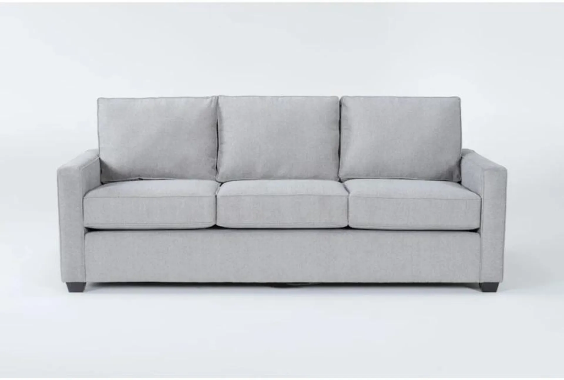 Mathers Oyster Grey Fabric 91" Sofa