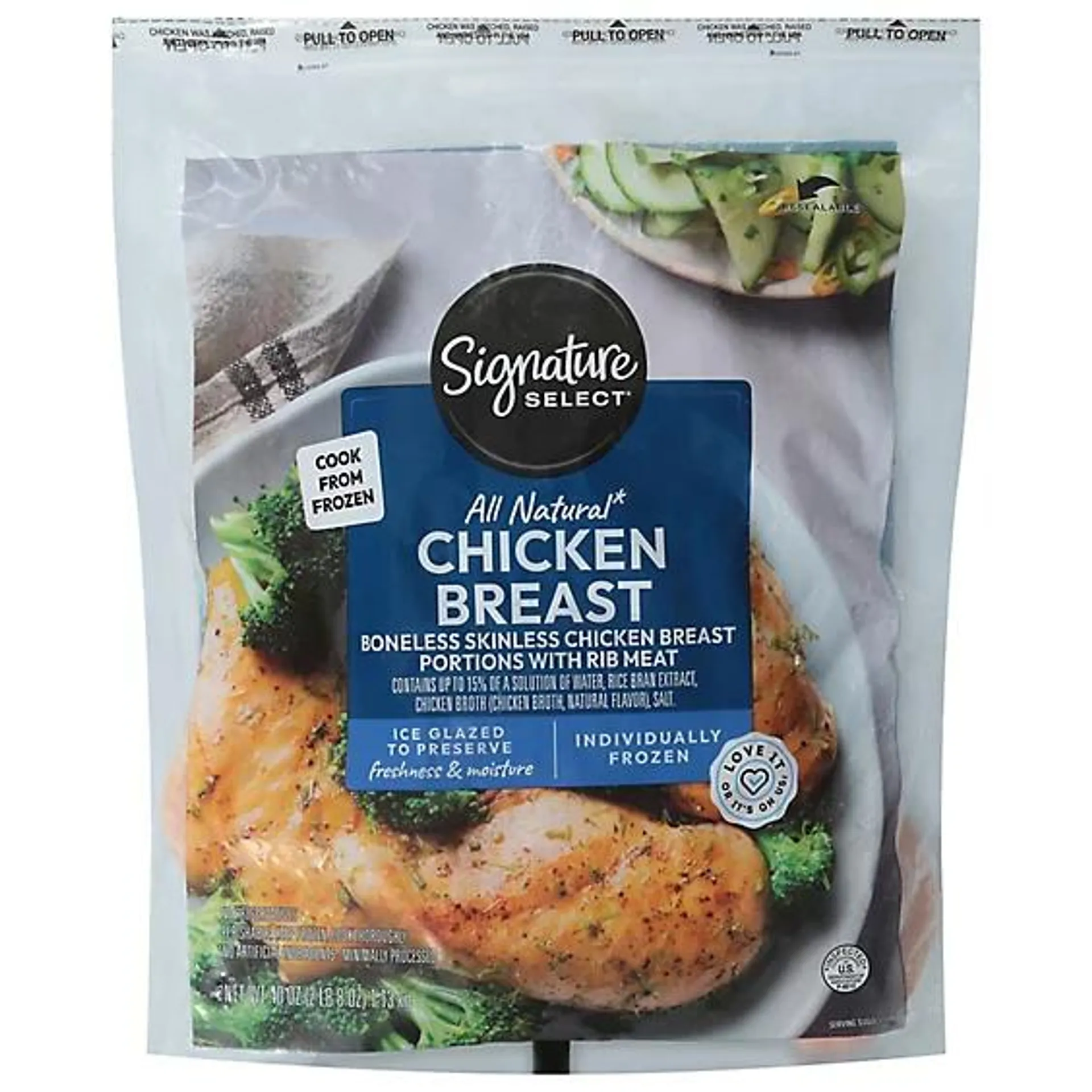Signature Select/Farms Frozen Boneless Skinless Chicken Breasts - 40 Oz