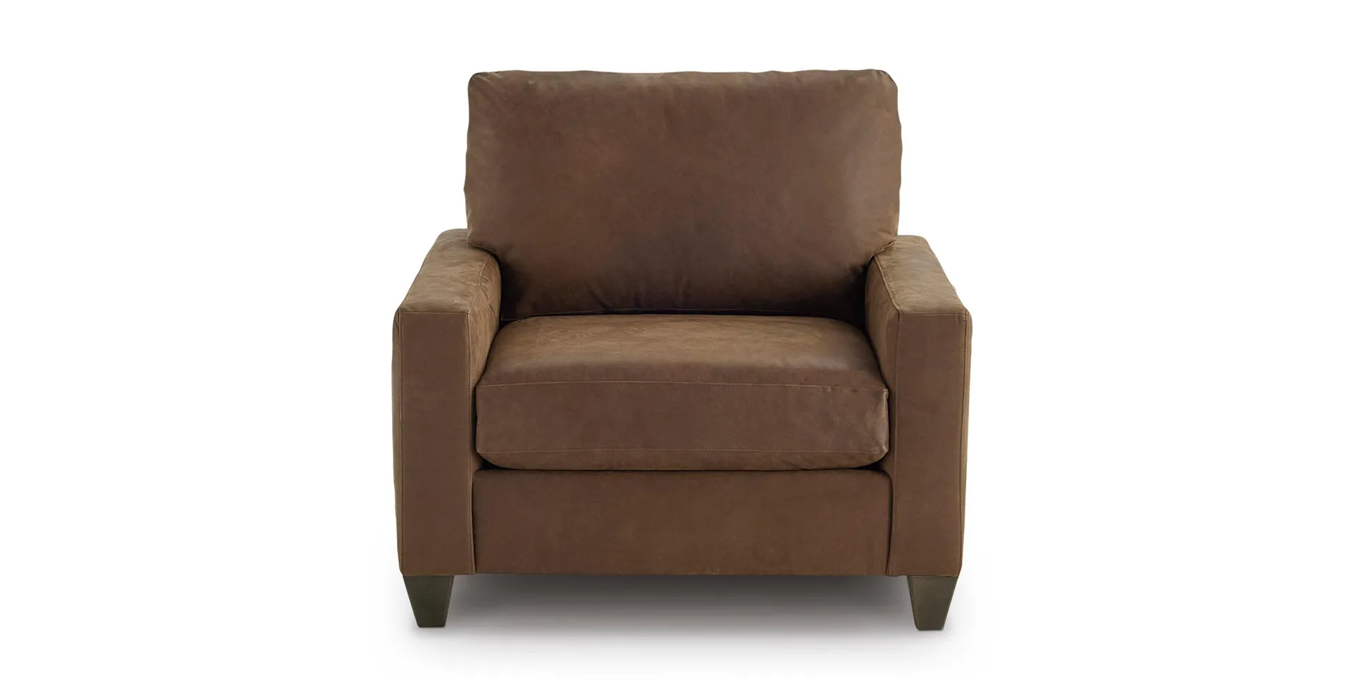 True Custom™ Leather Track Arm Chair and a Half