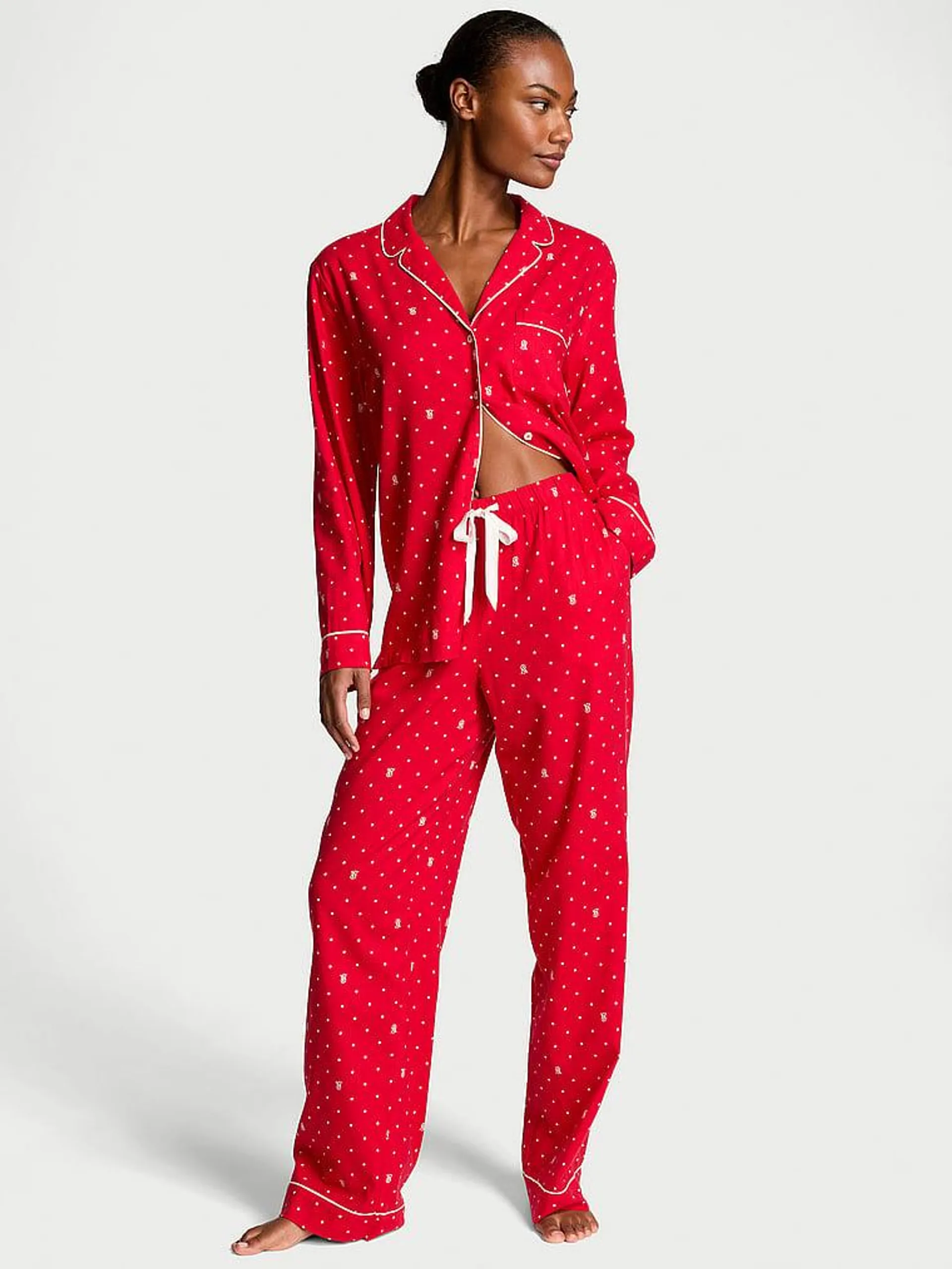 Flannel Long Pajama Set