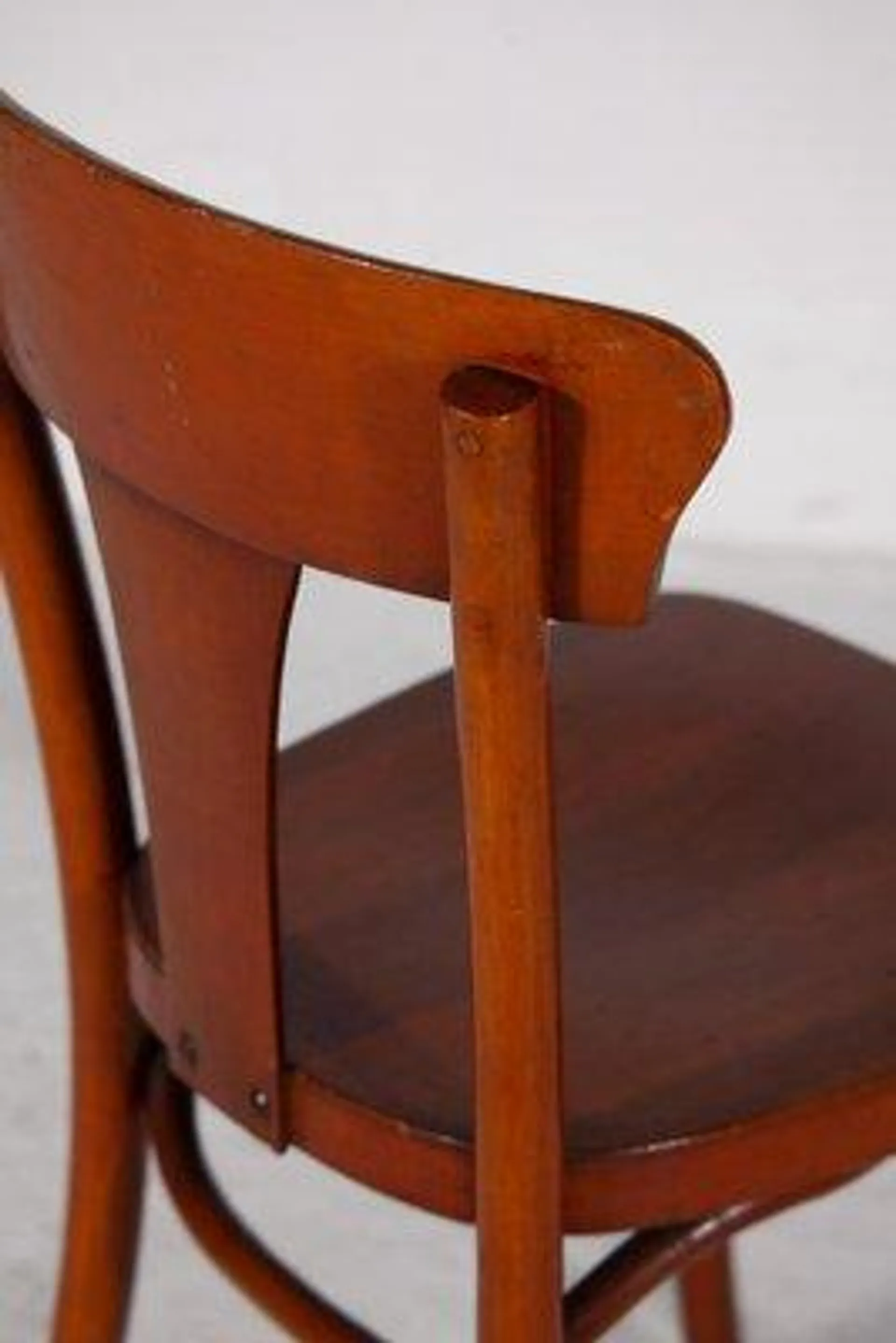 Vintage Bistro Chairs in Bentwood, 1920, Set of 4