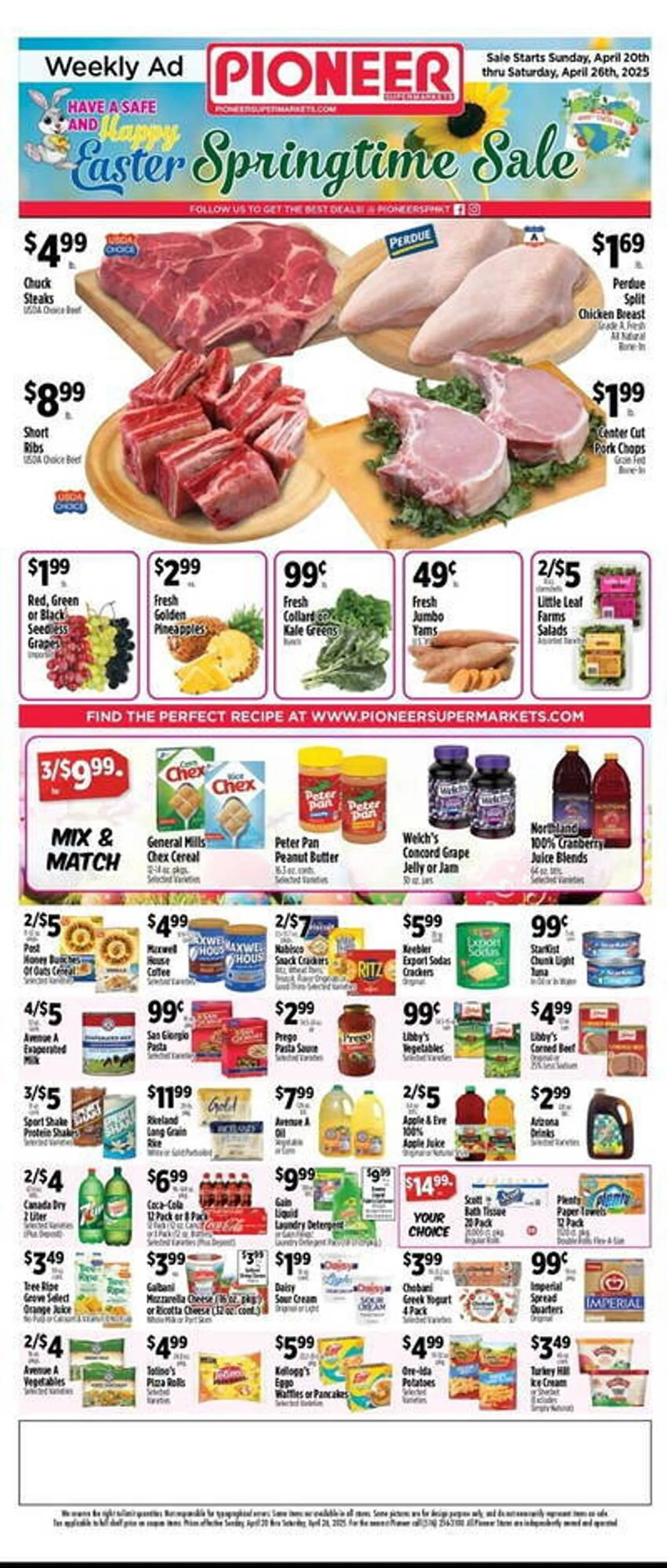 Pioneer Supermarkets Weekly Ad - 1