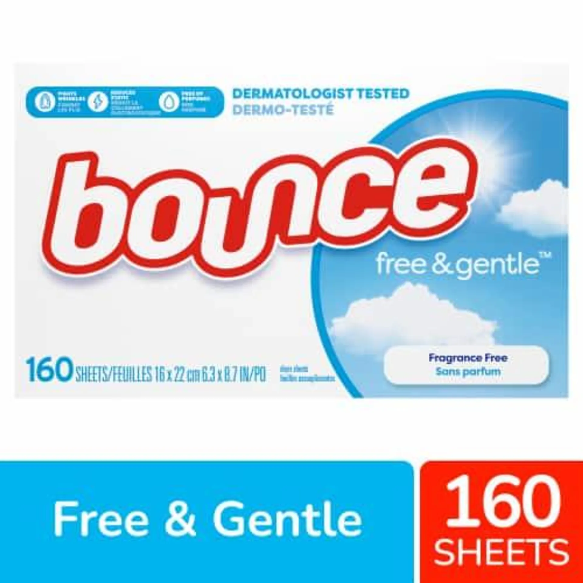 Bounce Free & Gentle Dryer Sheets