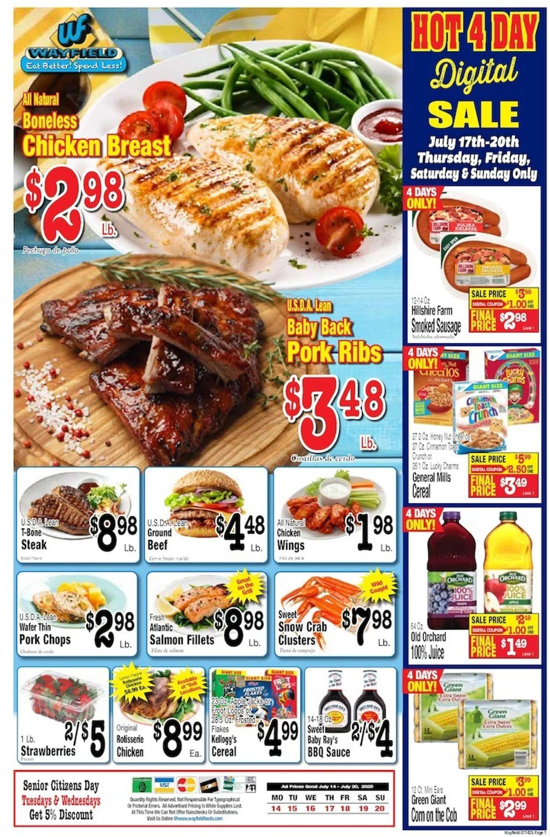 Weekly ad Wayfield from July 14 to July 20 2025 - Page 1