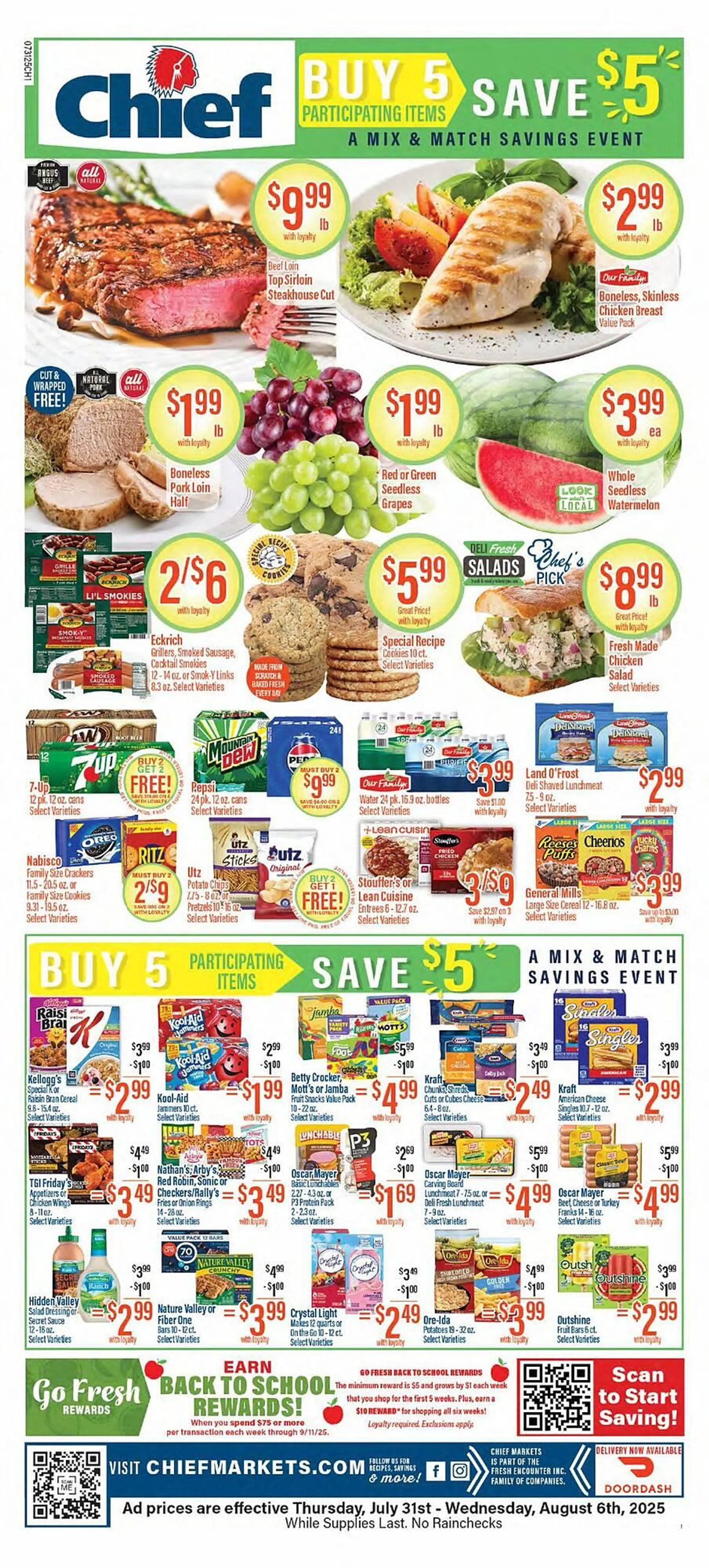 Weekly ad Chief Supermarket Weekly Ad from July 31 to August 6 2025 - Page 1
