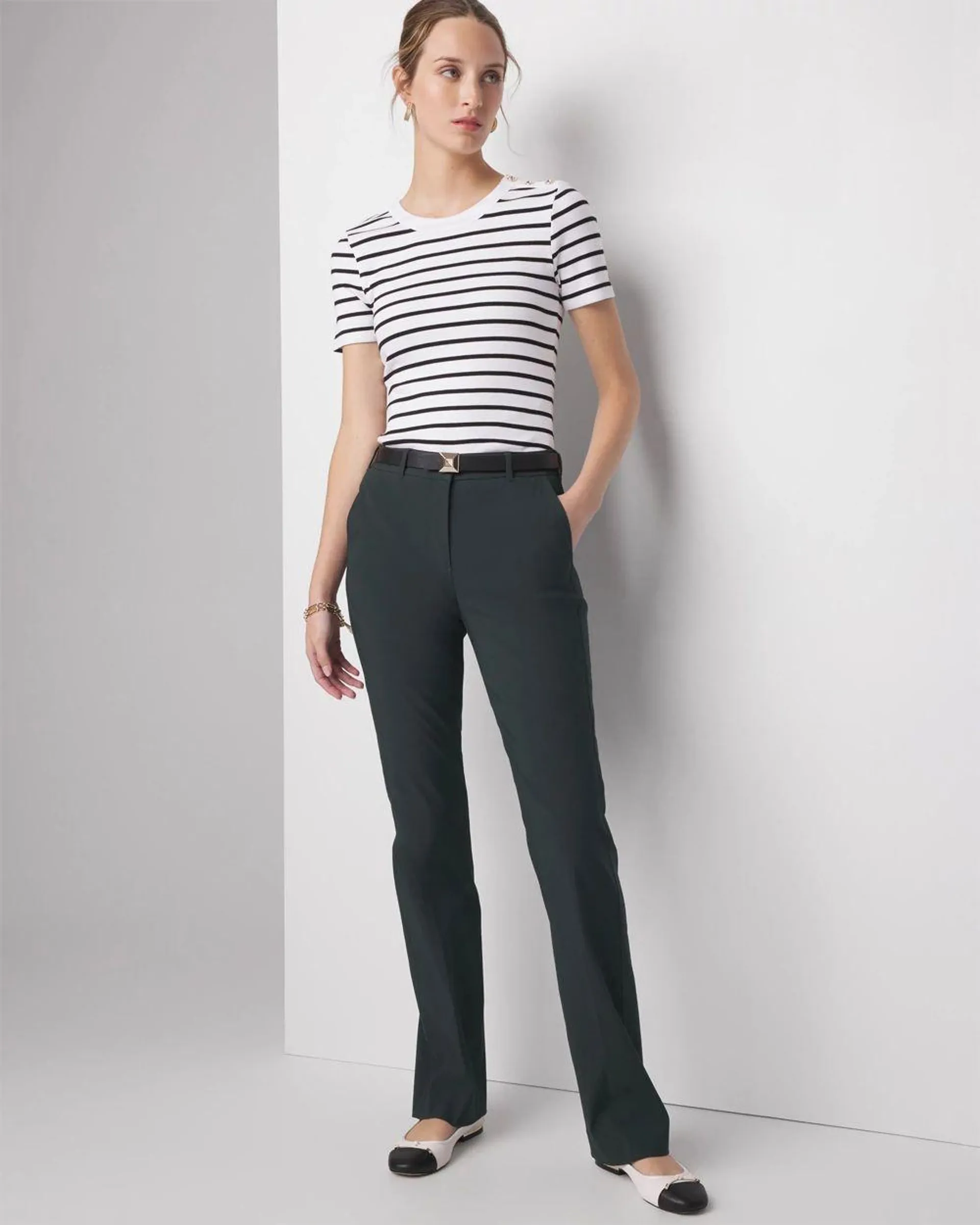 WHBM ® Lightweight Ines Slim Bootcut Pant