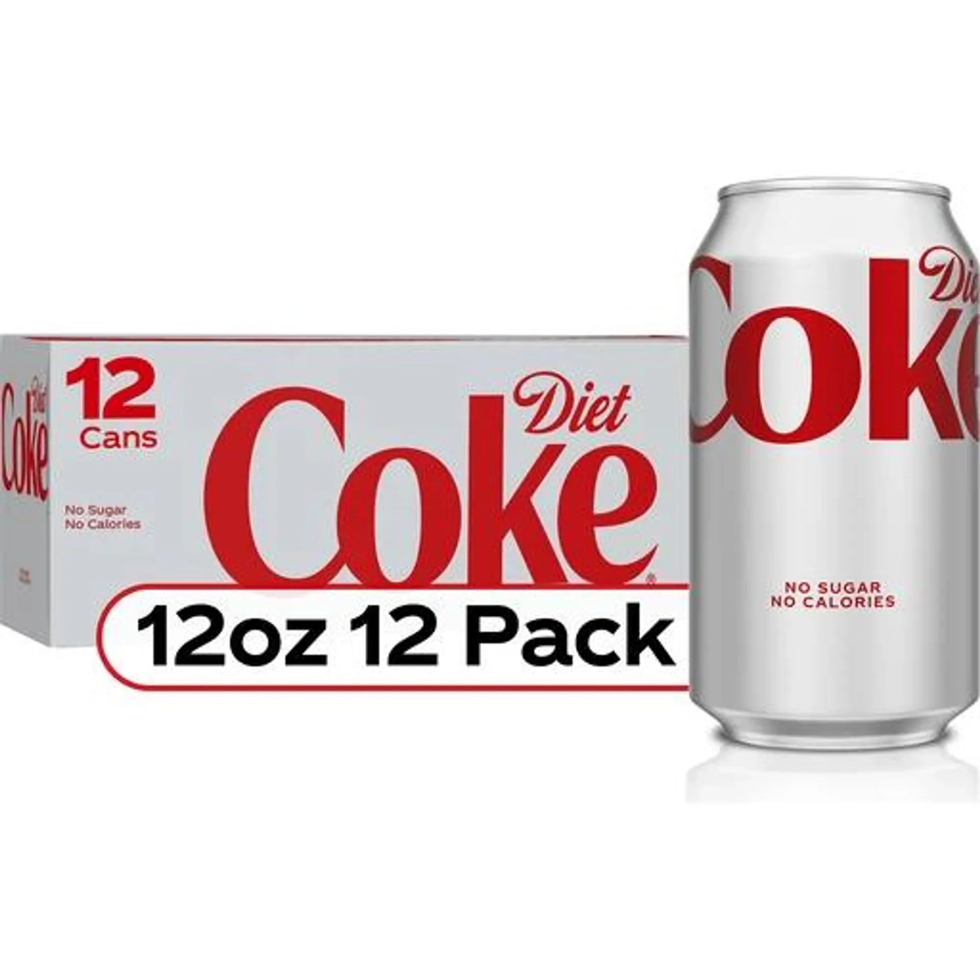 Coca Cola Diet Coke Soda 12 fl oz can 12 pack