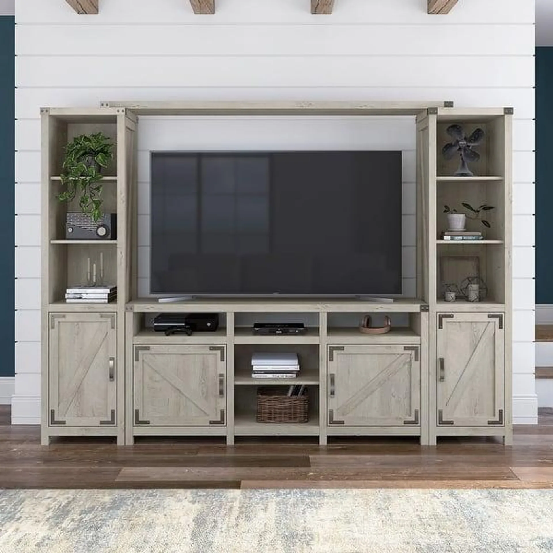 Cottage Grove 65W Farmhouse Entertainment Center by Bush Furniture