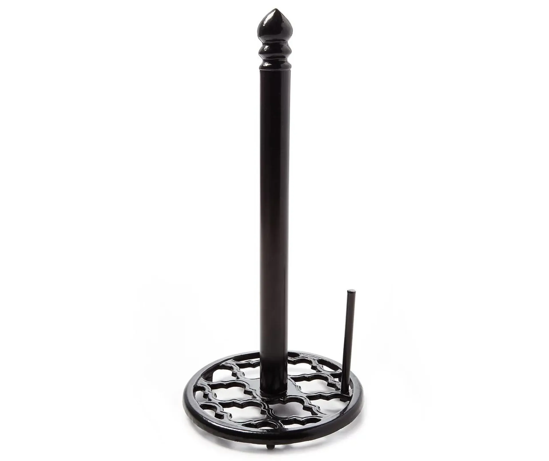 Black Cast Iron Paper Towel Holder