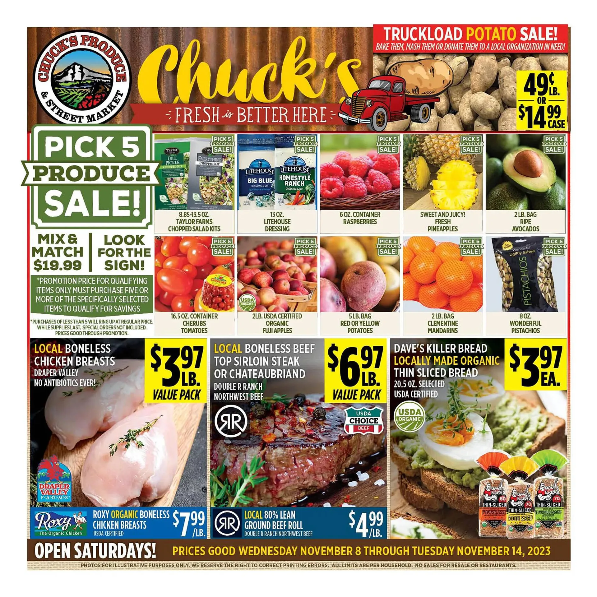 Chucks Produce Weekly Ad - 1