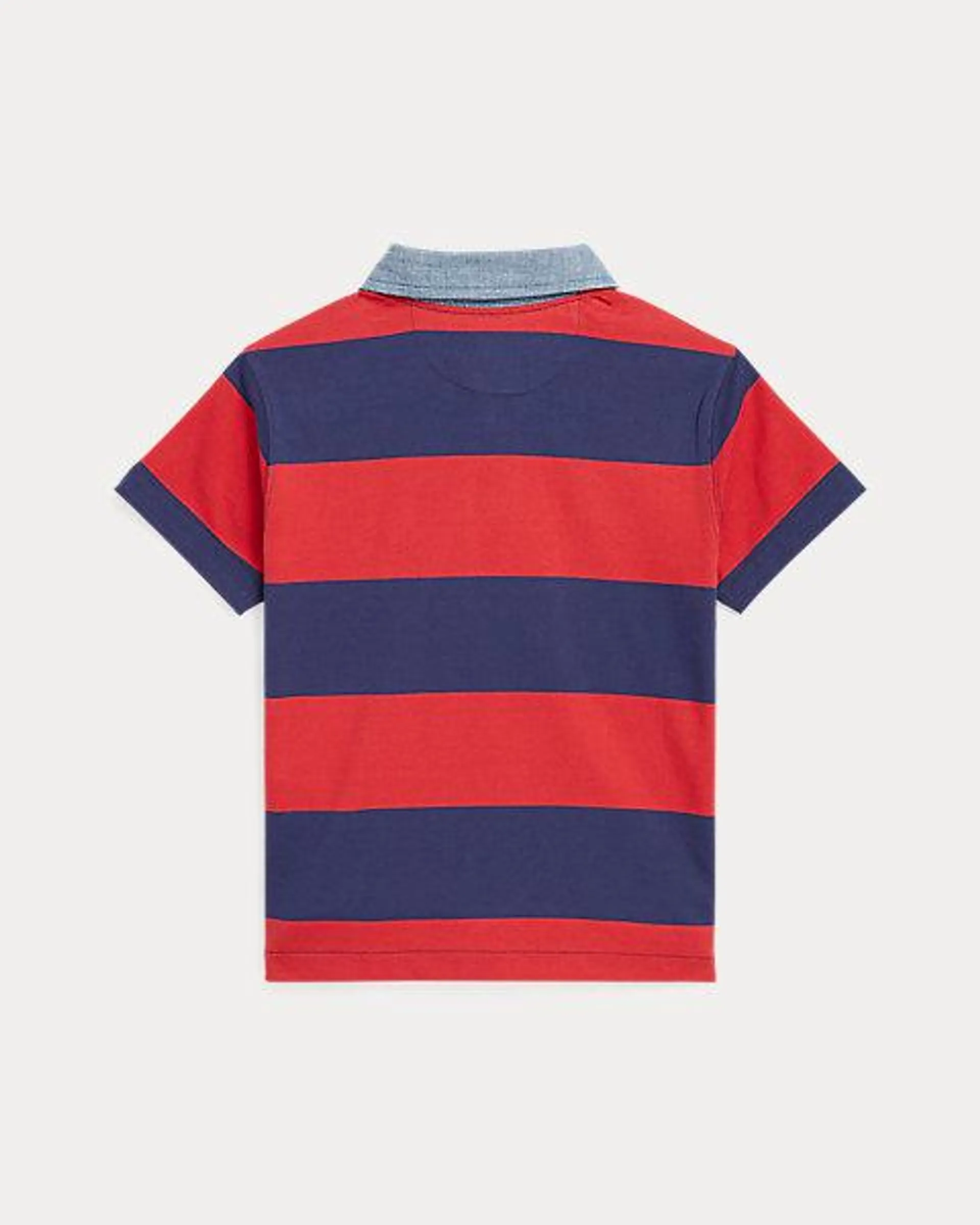 Flag Striped Cotton Rugby Shirt