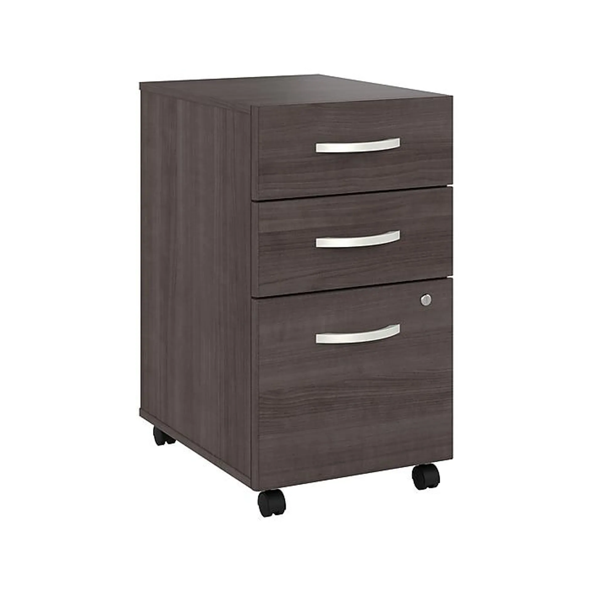 Bush Business Furniture Hybrid 3-Drawer Mobile Vertical File Cabinet,