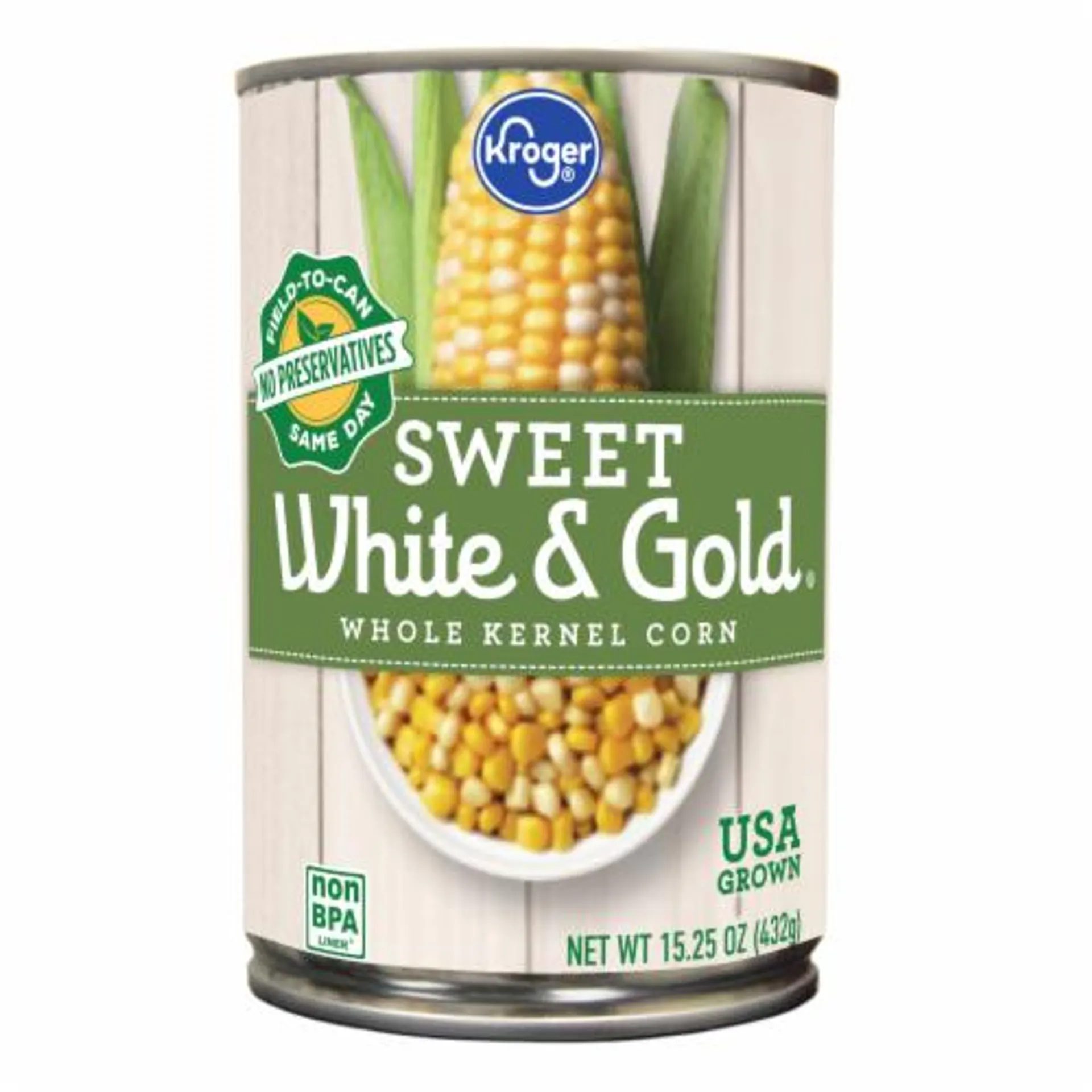 Kroger® Sweet White & Gold Whole Kernel Corn