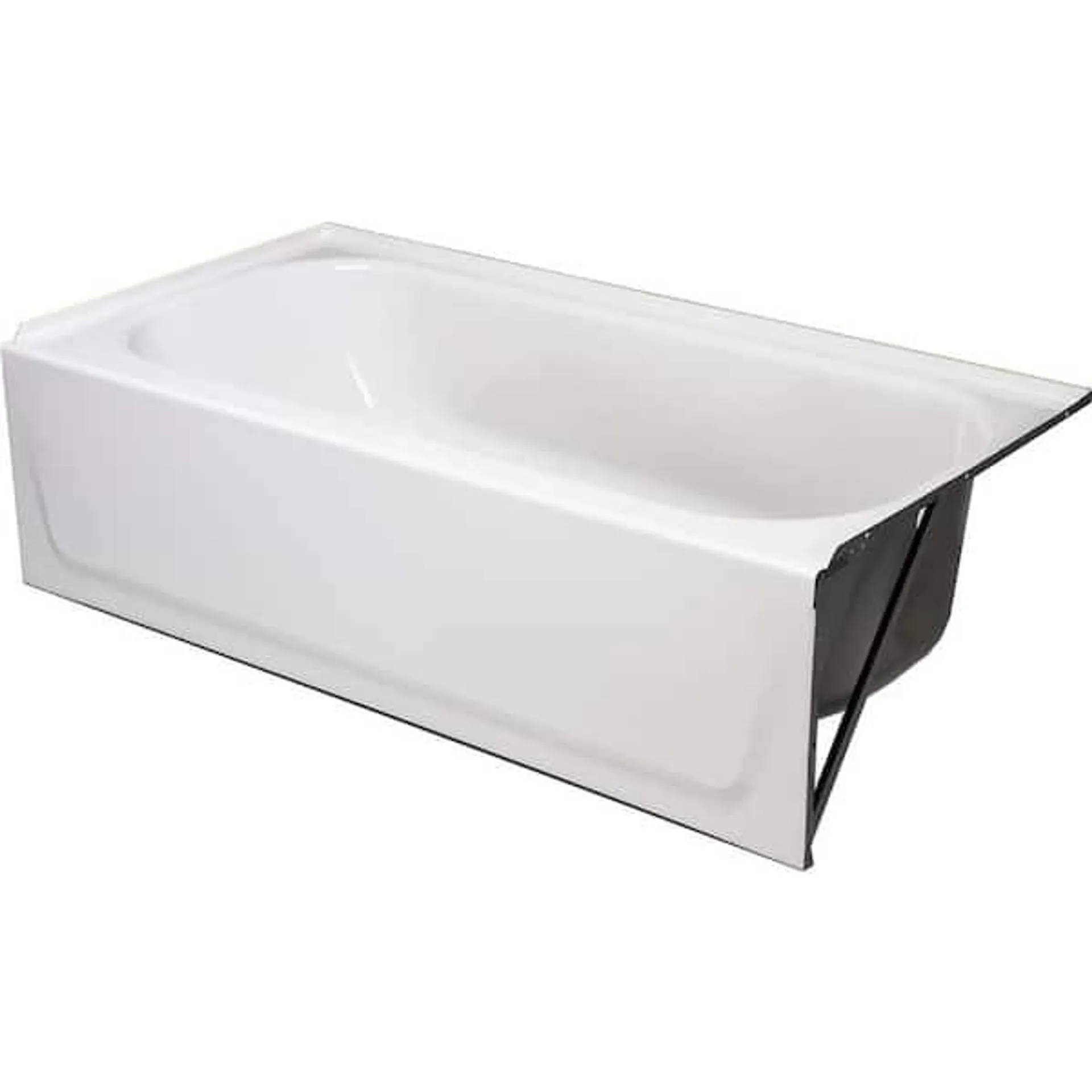 Aloha 60 in. x 30 in. Soaking Bathtub with Right Drain in White