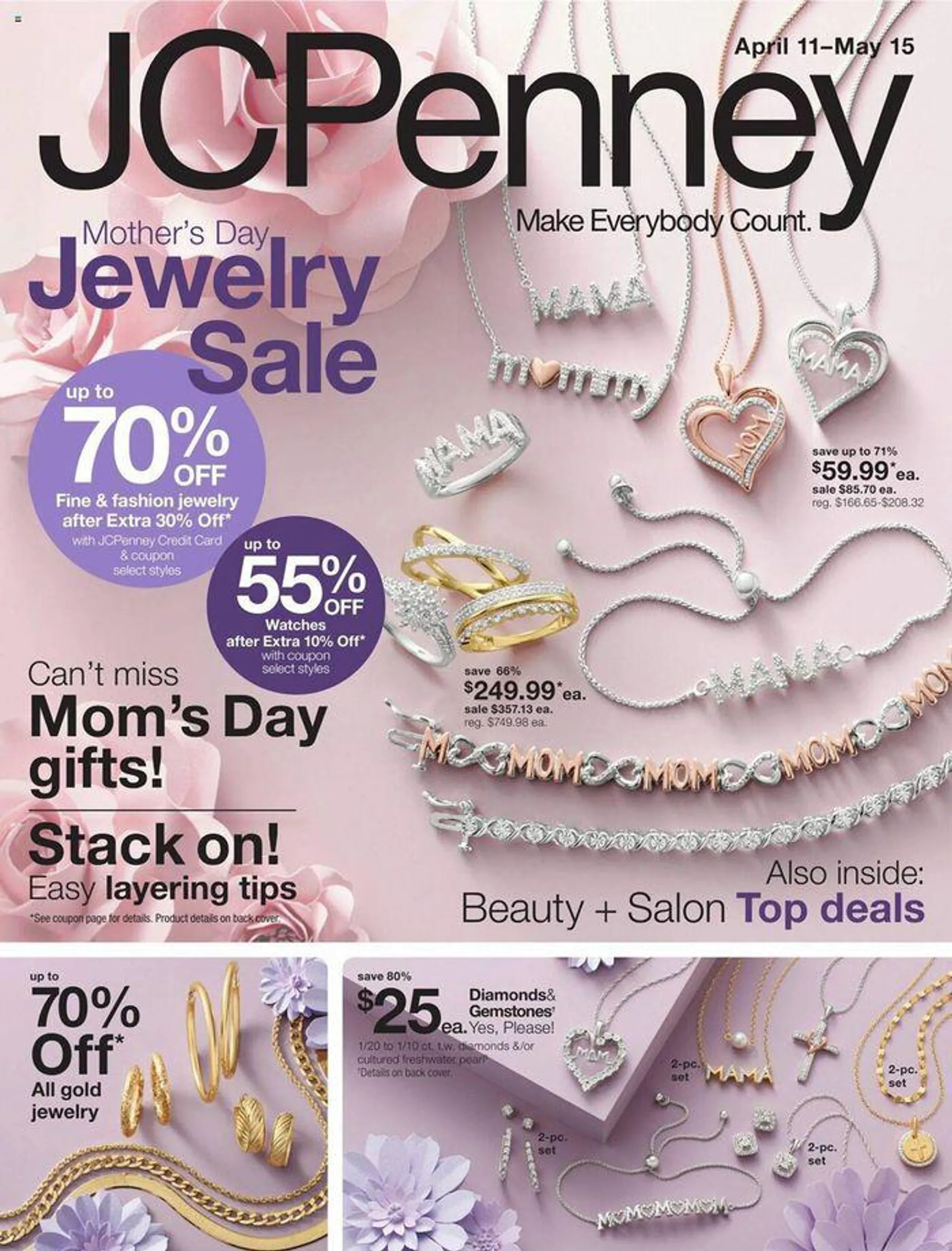 Weekly ad Mother's Day Jewelry Sale from April 12 to May 15 2024 - Page 1