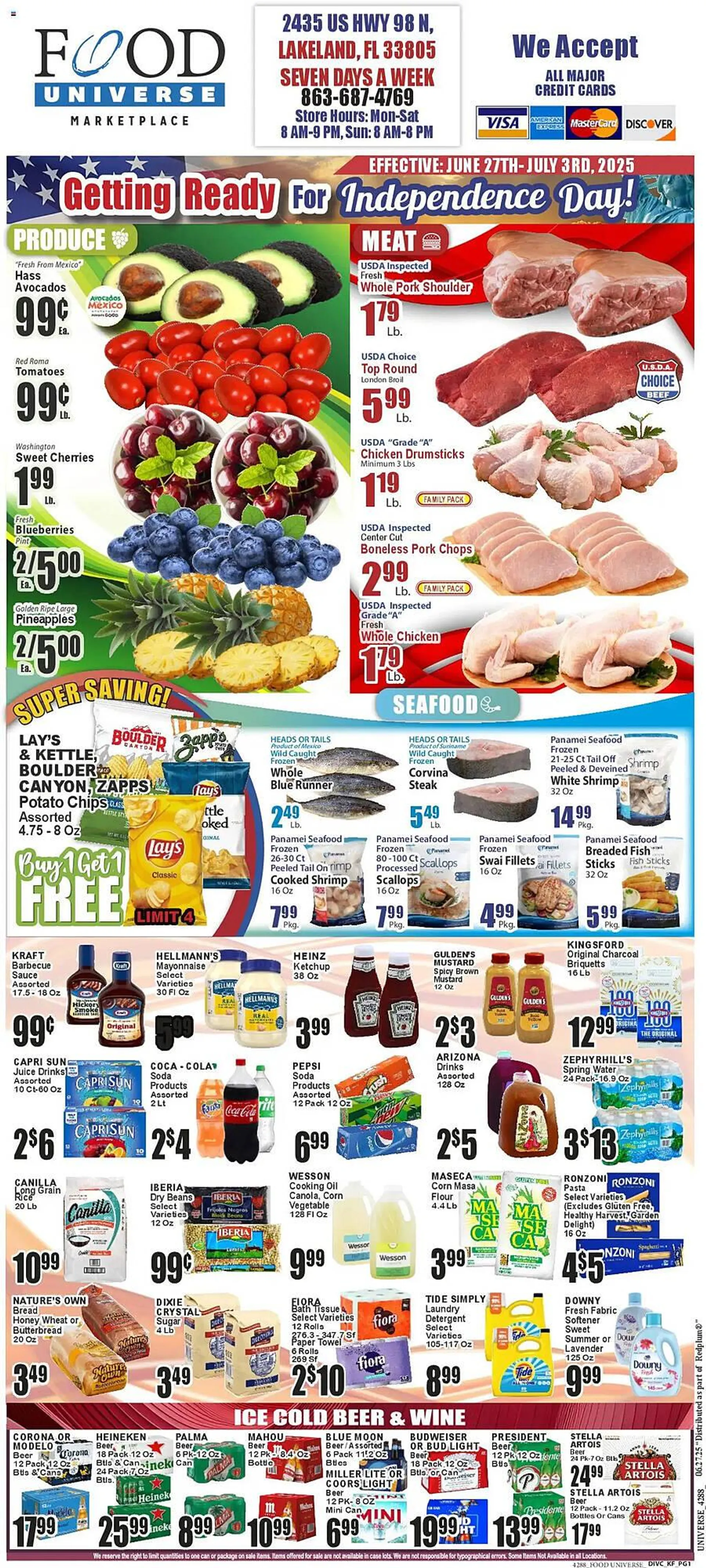 Weekly ad Food Universe Weekly Ad from June 27 to July 4 2025 - Page 1