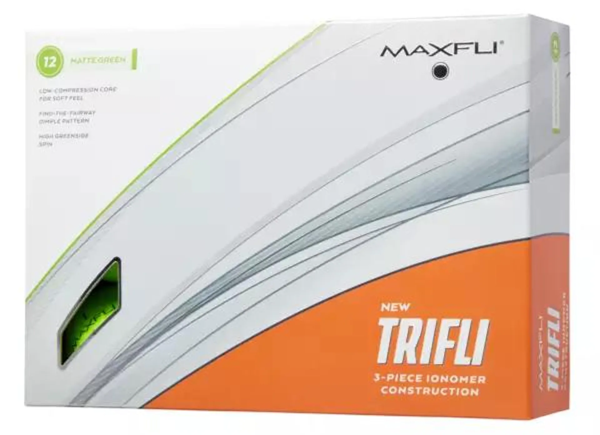 Maxfli 2023 TriFli Matte Green Golf Balls