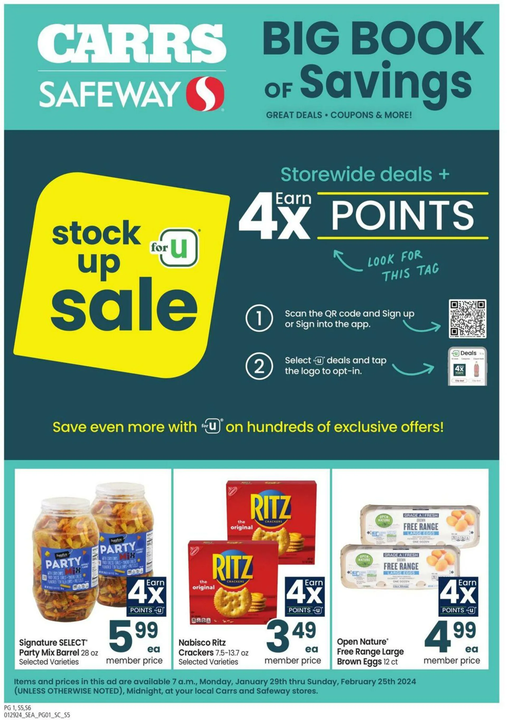 Weekly ad Carrs from January 29 to February 25 2024 - Page 1