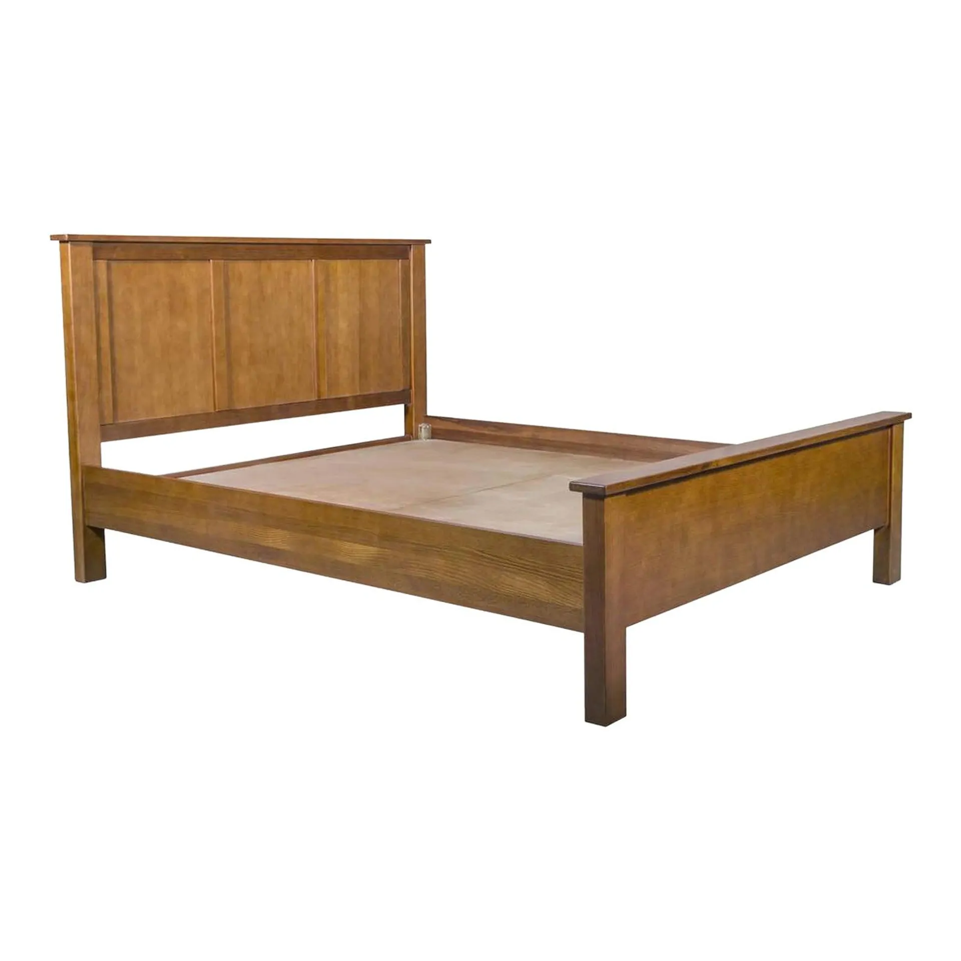 Crafters and Weavers Mission Oak Panel Bed - Michael's Cherry - King