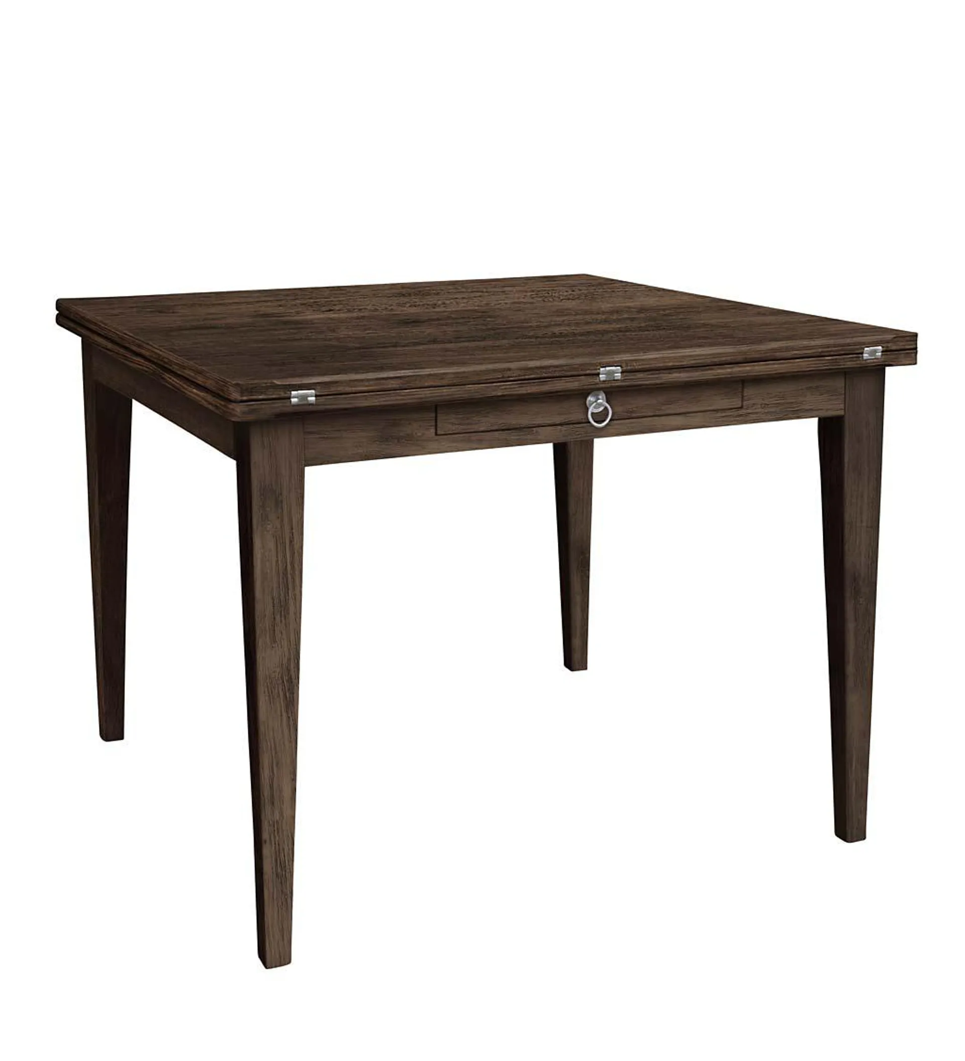 Laurel Ridge Farmhouse Collection Shelby Table with Fold-Out Leaves - Cocoa