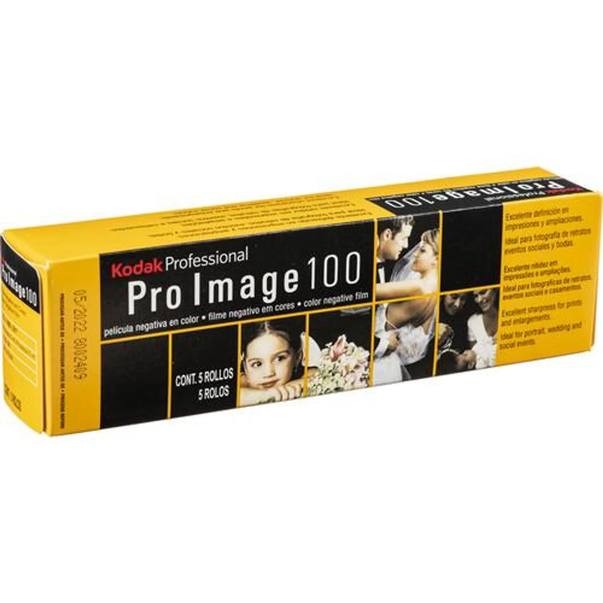 Kodak Pro Image 100 Color Negative Film (35mm Roll Film, 36 Exposures, 5-Pack)
