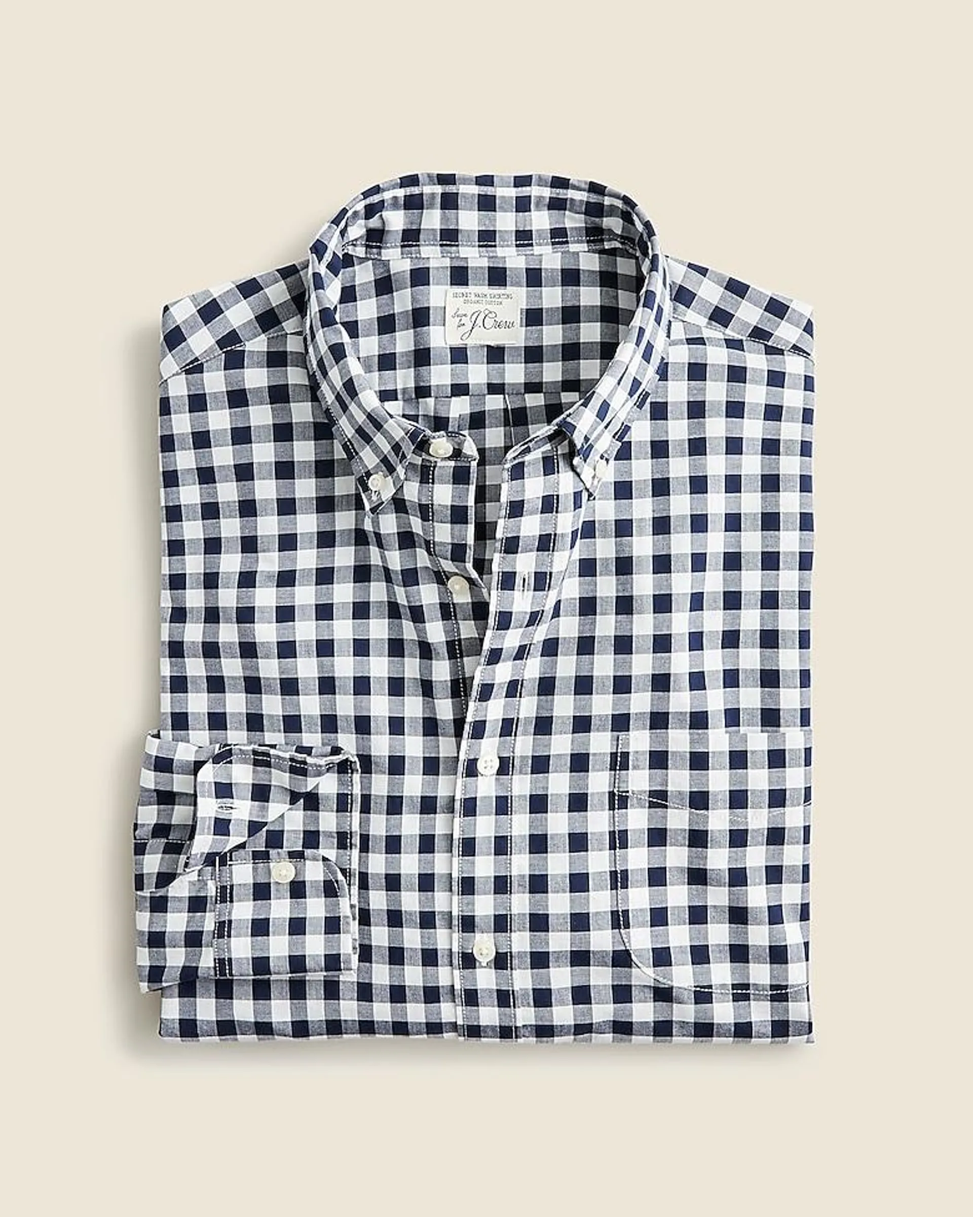 Secret Wash organic cotton poplin shirt