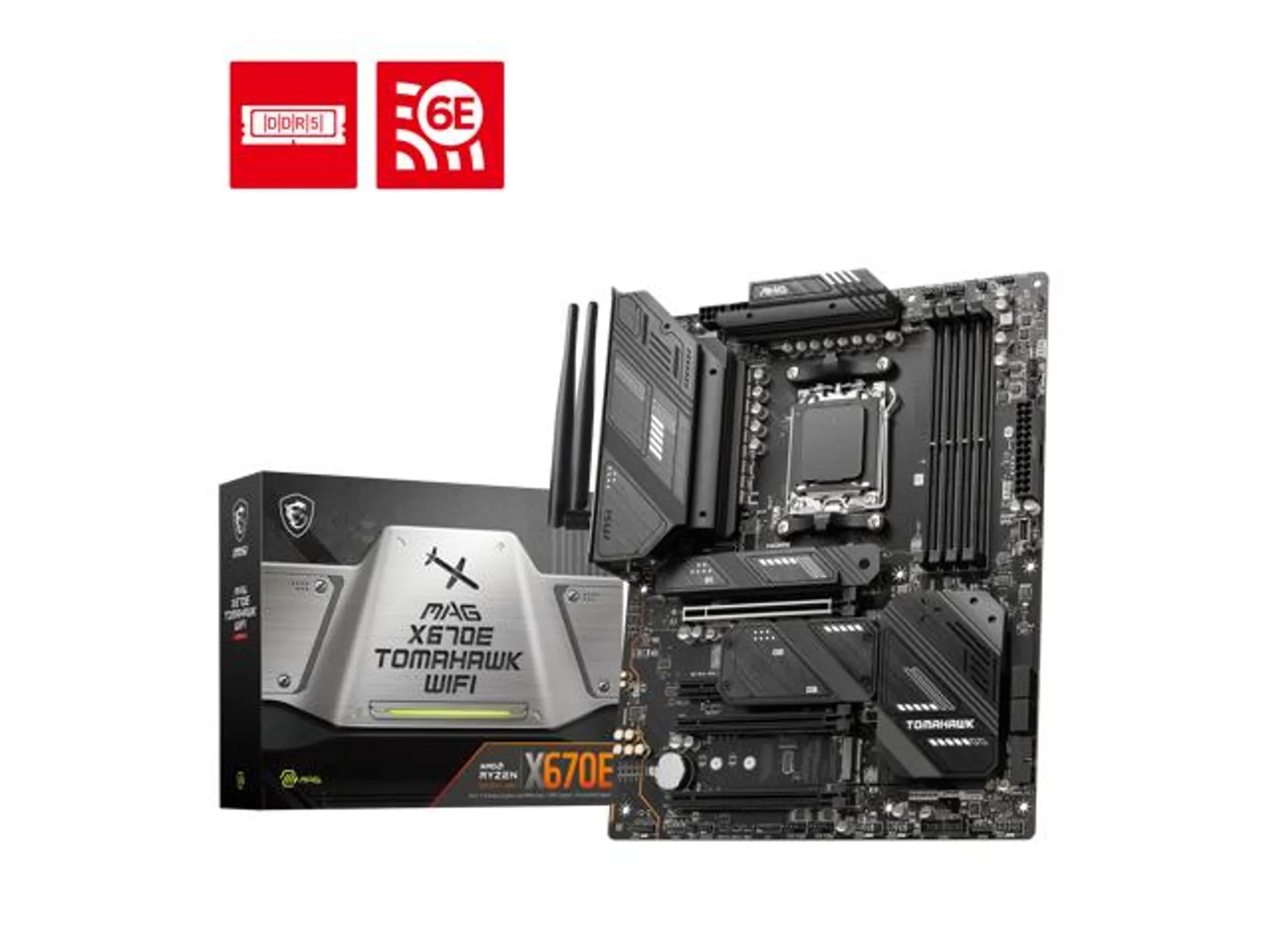 MSI MAG X670E TOMAHAWK WIFI AM5 AMD X670E SATA 6Gb/s ATX Motherboard