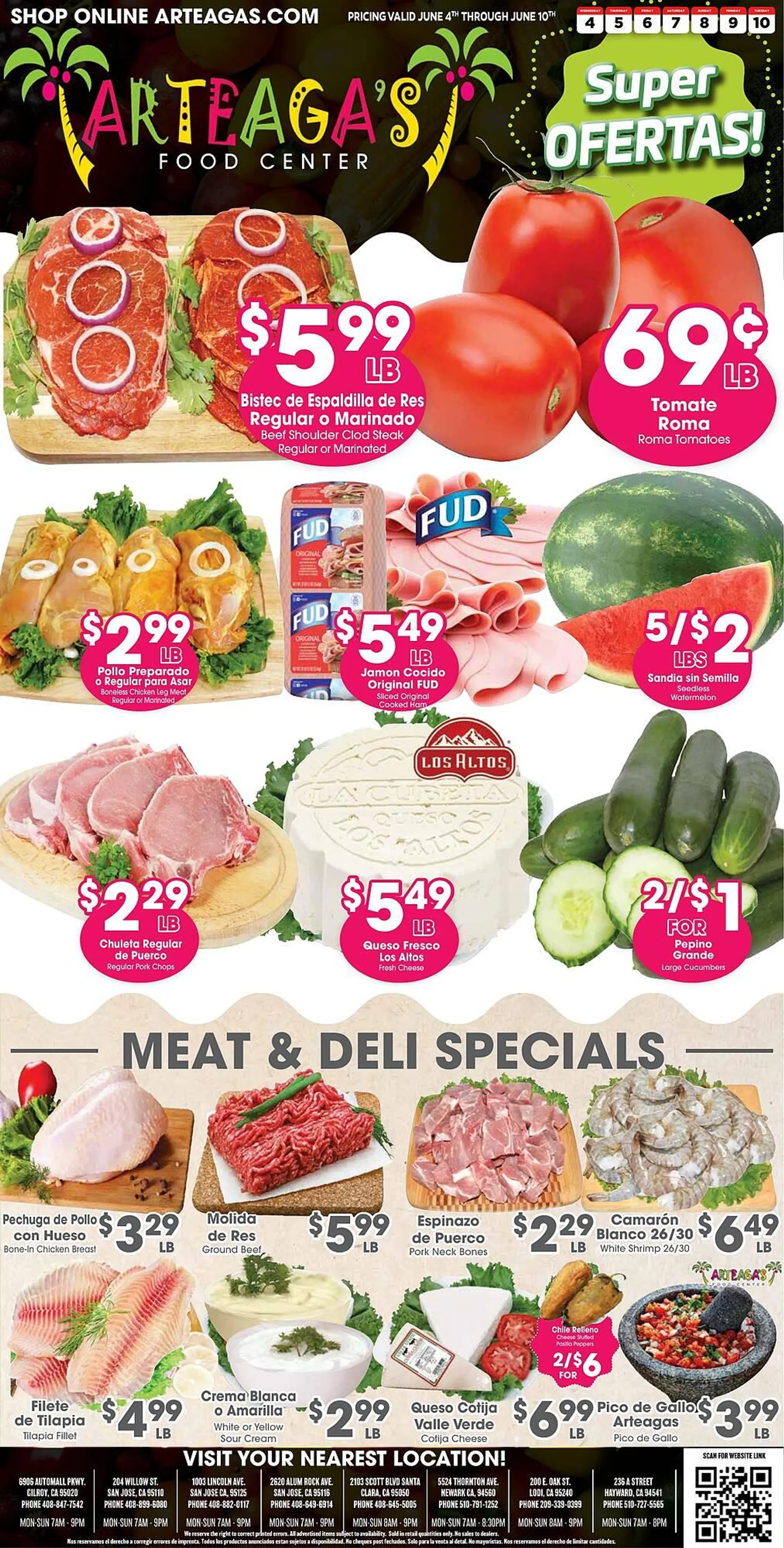 Weekly ad Arteagas Food Center Weekly Ad from June 4 to June 10 2025 - Page 1