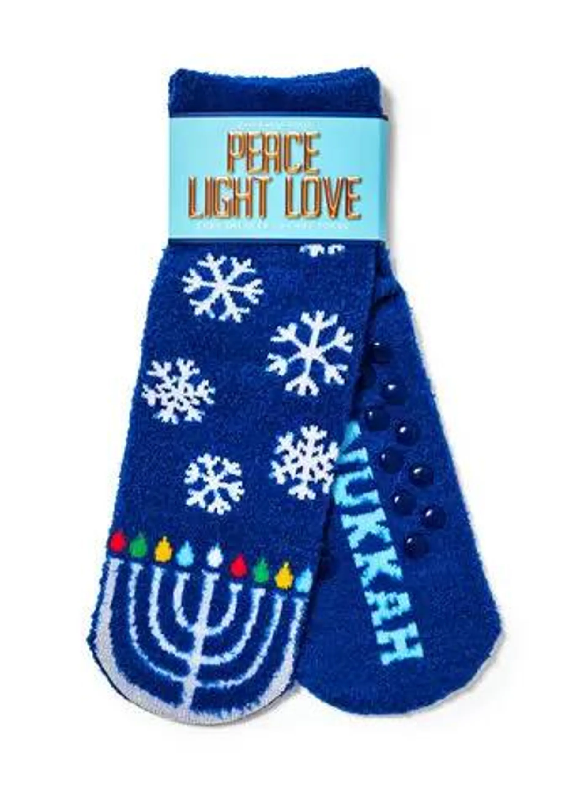 Happy Hanukkah Shea-Infused Lounge Socks