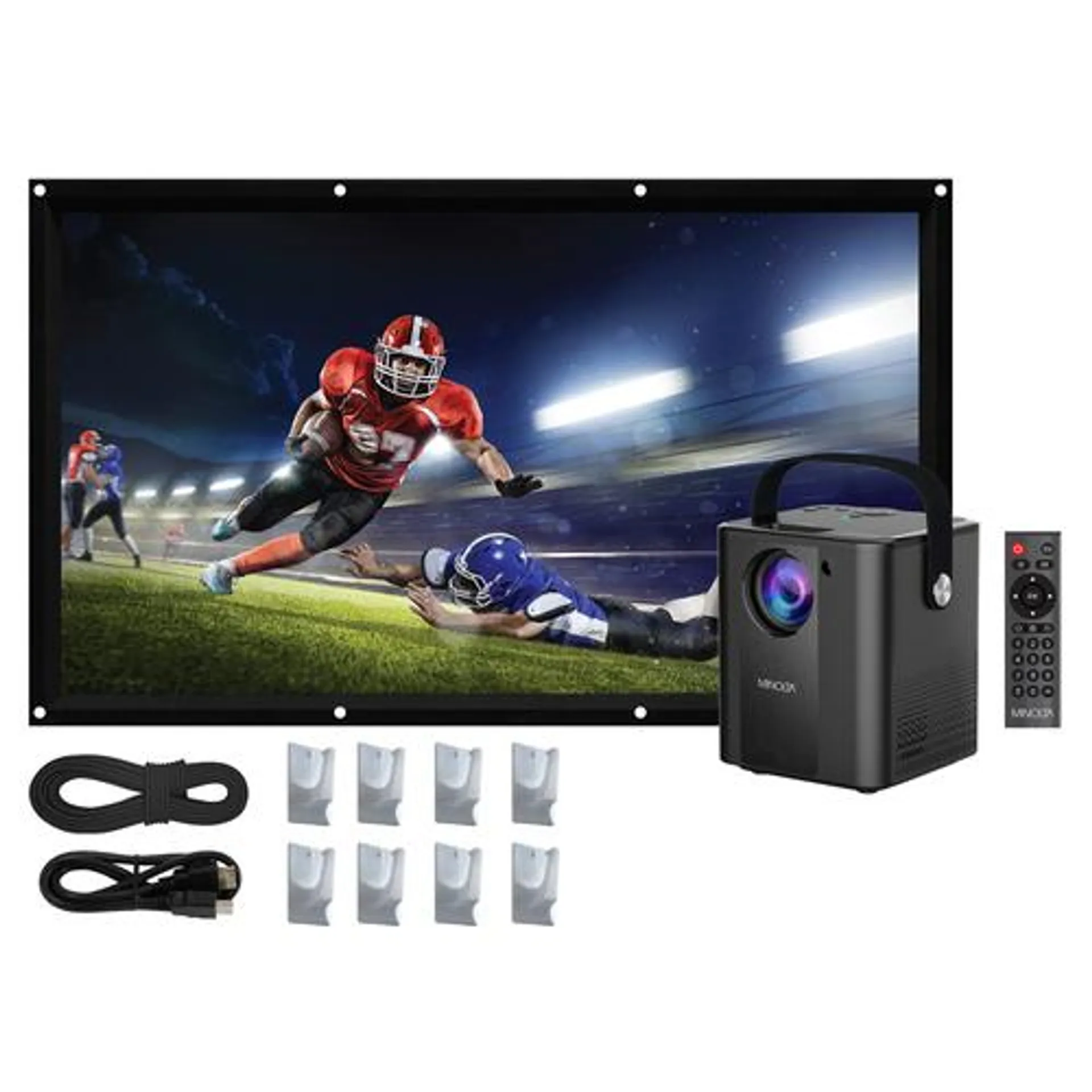 Minolta MN674 Portable Projector Bundle Pack With 100 Inch Screen