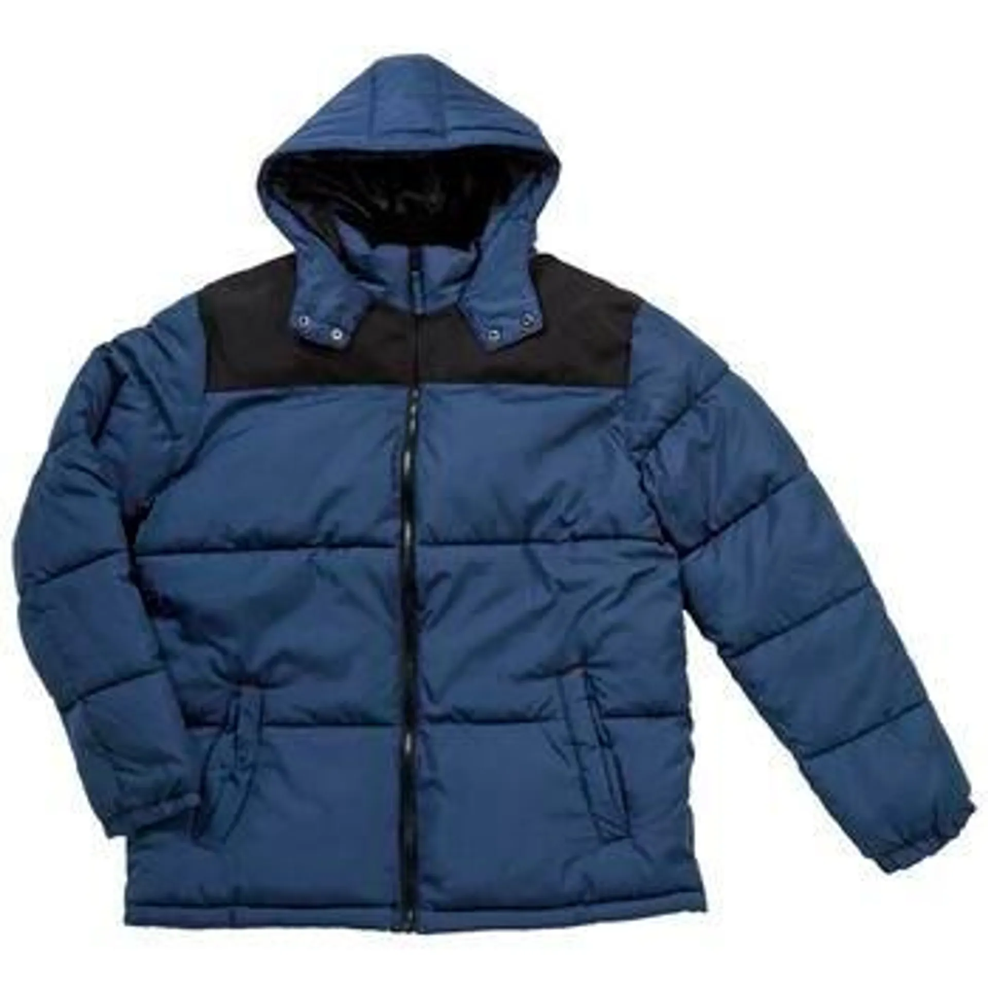 Mens Axcent Color Block Puffer Coat