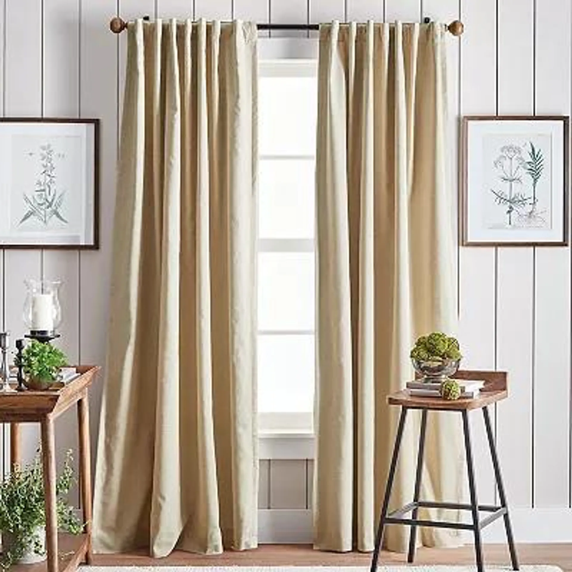 Martha Stewart Lido Backtab 2 Window Curtain Panels