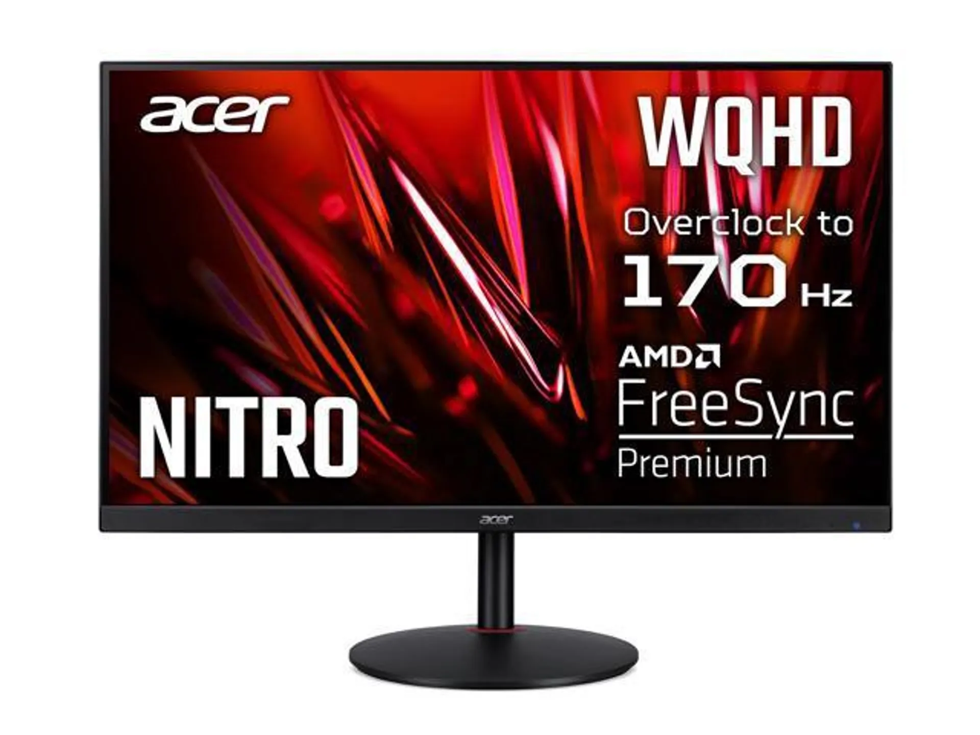 Acer 31.5" 144Hz IPS 2K Gaming Monitor 1ms FreeSync Premium (AMD Adaptive Sync) WQHD 2560 x 1440 Built-in Speakers Flat Panel Nitro XV320QU LVbmiiphx (Overclock to 170Hz using Display Port)