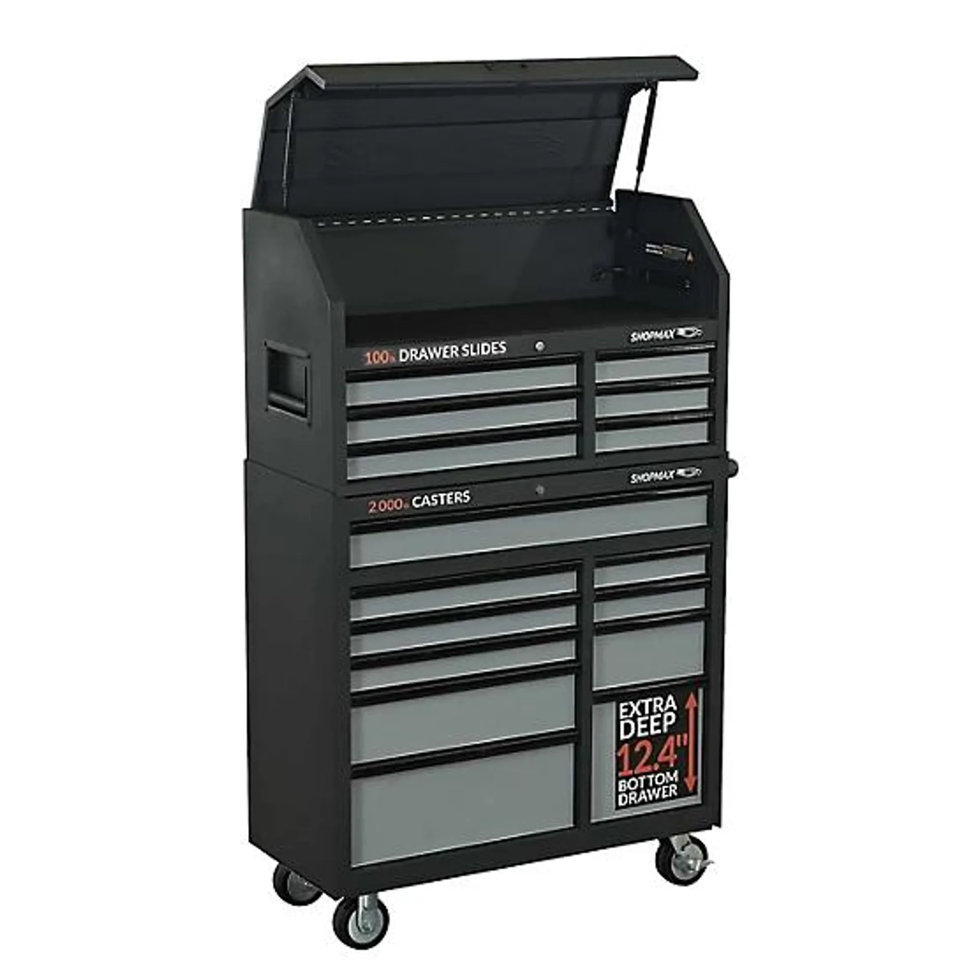 41 in. 16-Drawer Tool Chest and Rolling Cabinet Combo