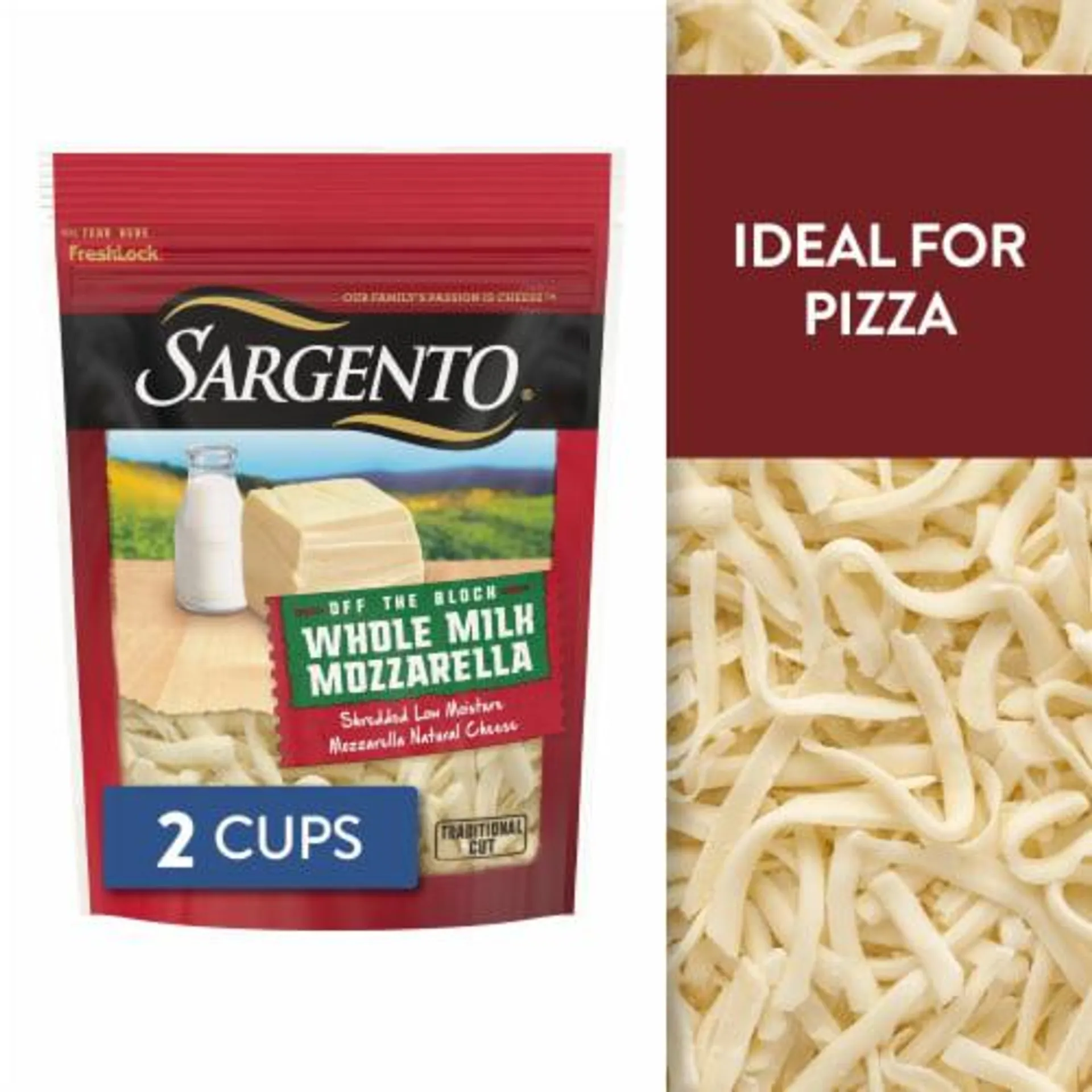 Sargento® Off the Block Mozzarella Shredded Cheese