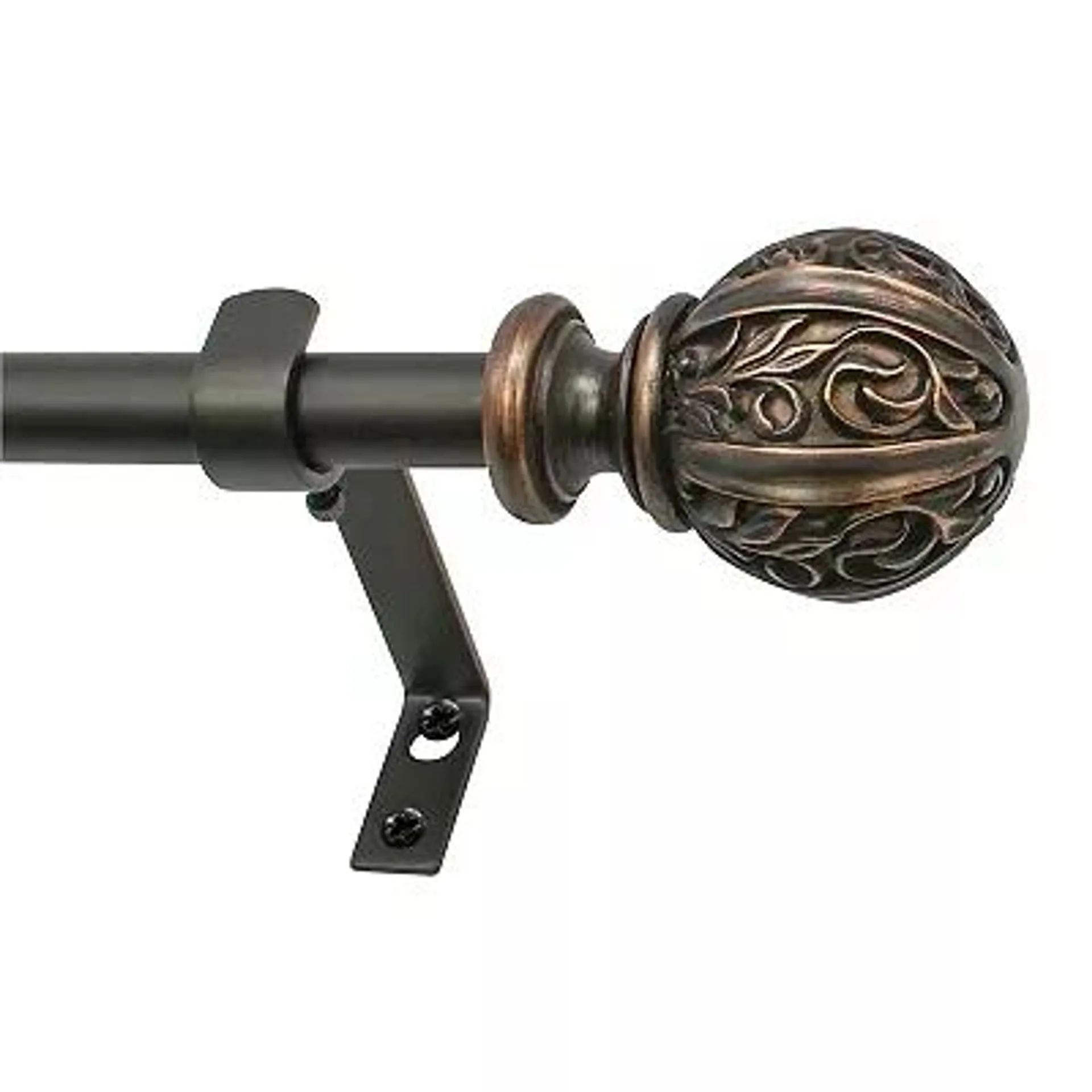 Decopolitan Leaf Ball Adjustable Curtain Rod