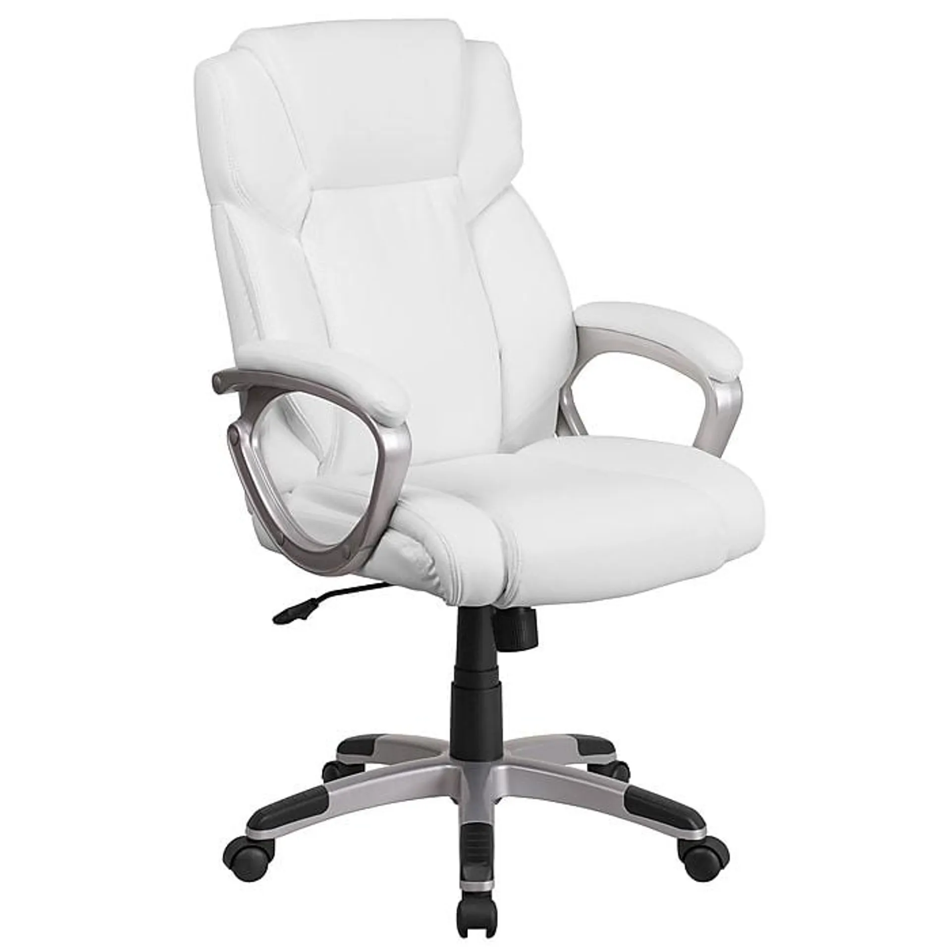 Flash Furniture Carolyn LeatherSoft Swivel Mid-Back Executive Office Chair,