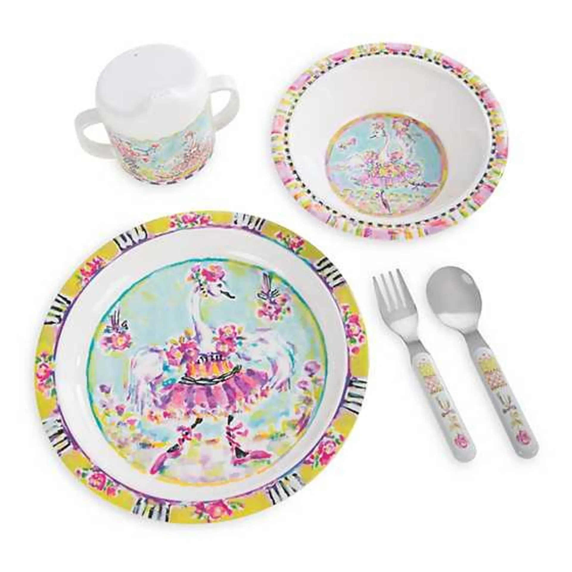 Toddler's Dinnerware Set - Bella Ballerina