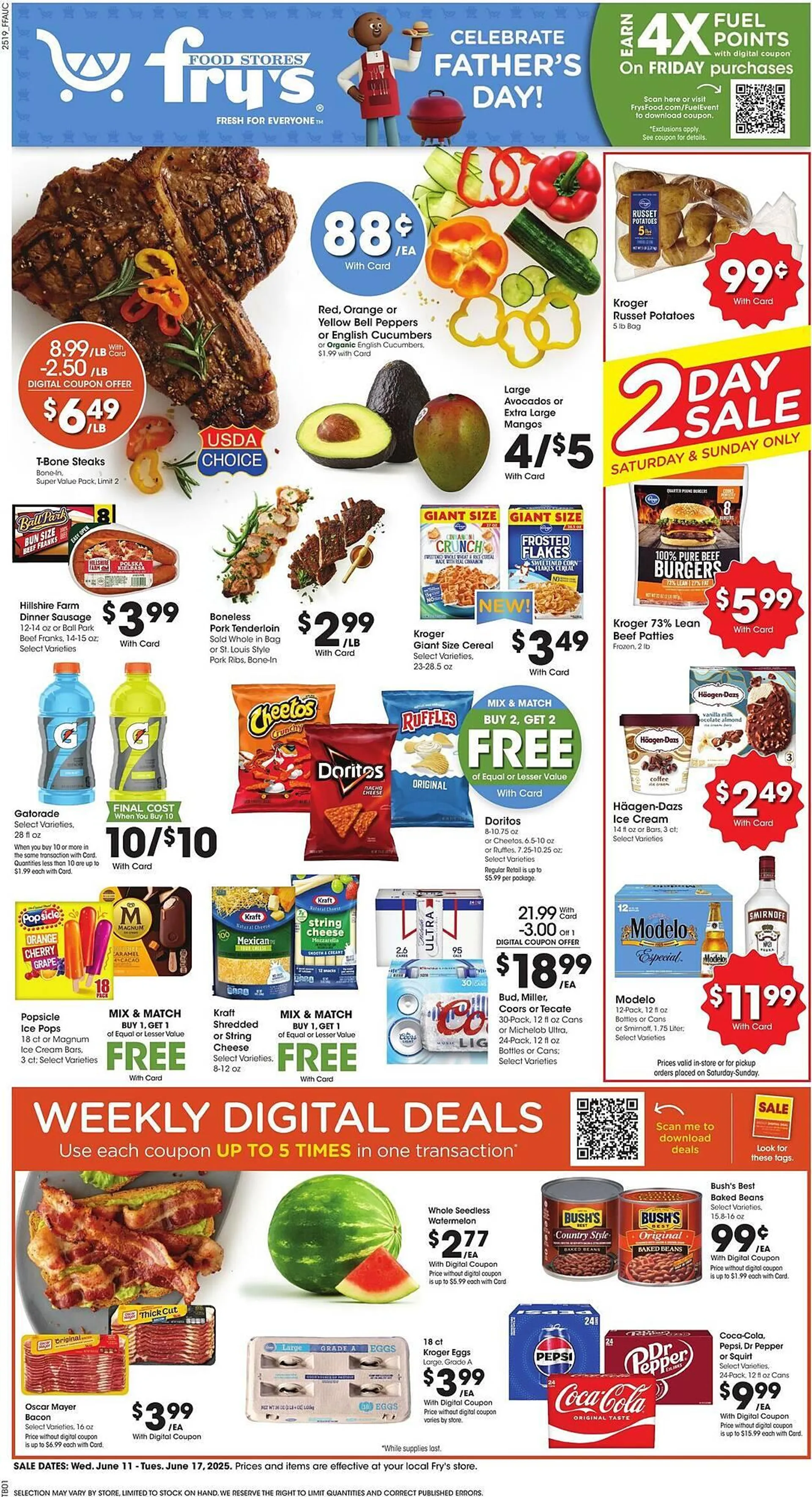 Weekly ad Fry's Weekly Ad from June 11 to June 17 2025 - Page 1