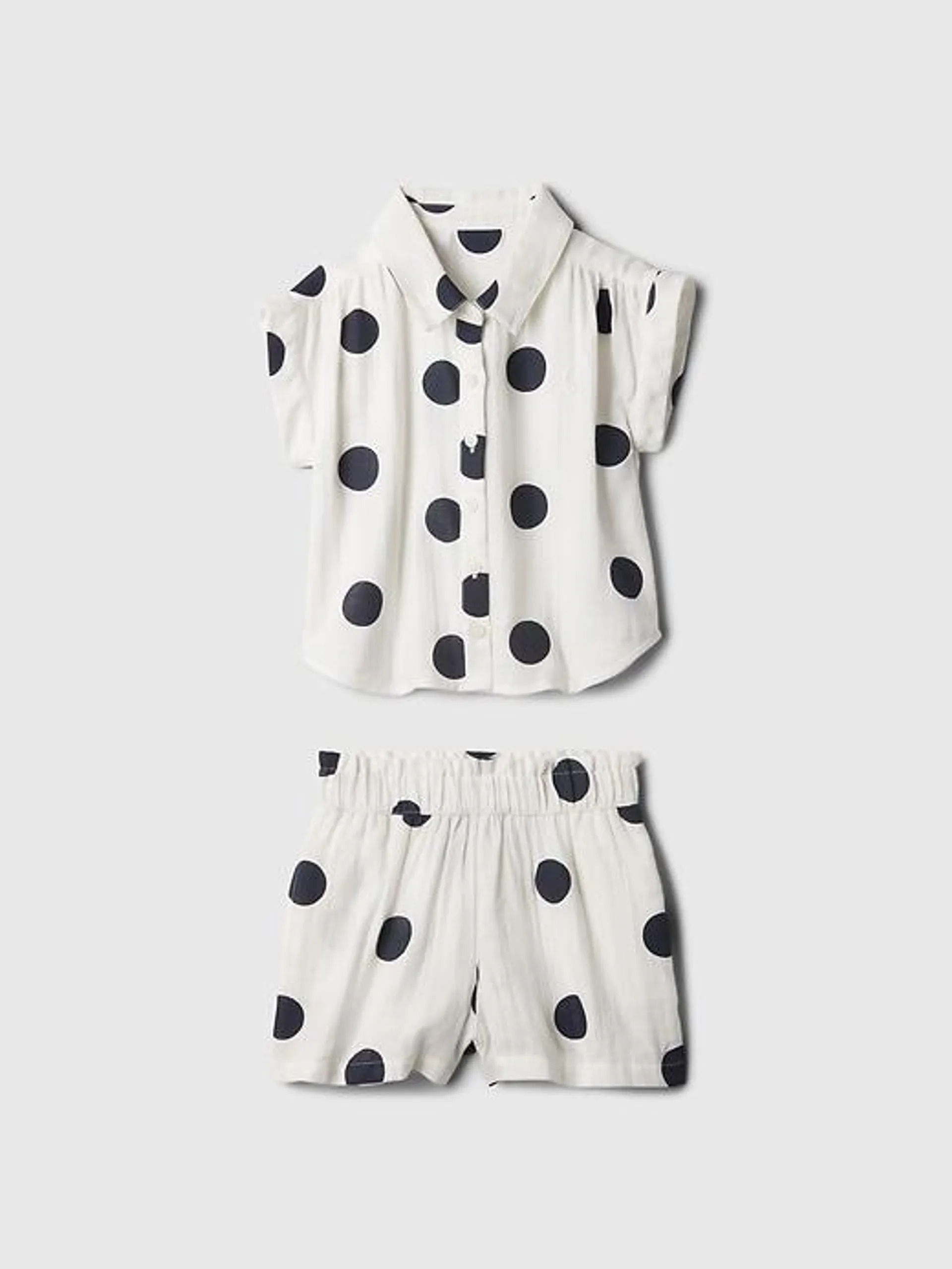 babyGap Crinkle Gauze Two-Piece Outfit Set