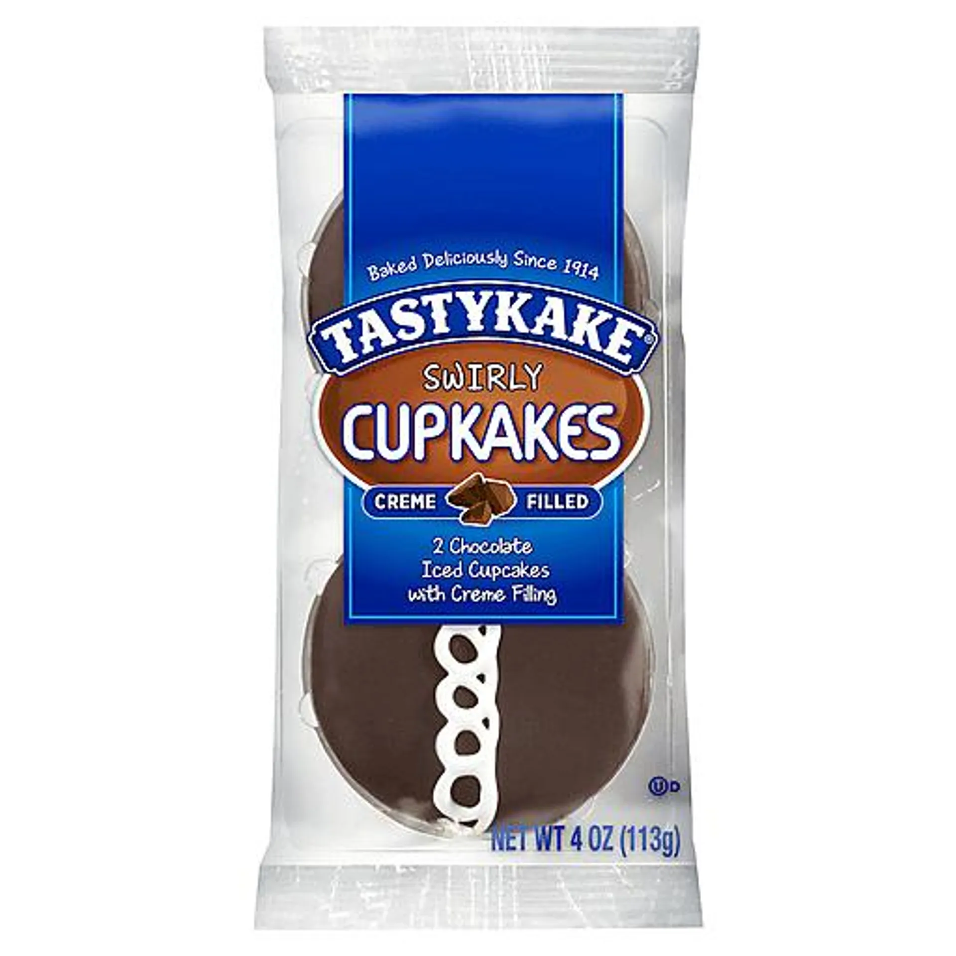 Tastykake® Swirly Creme Filled Chocolate Cupkakes 2 ct Pack